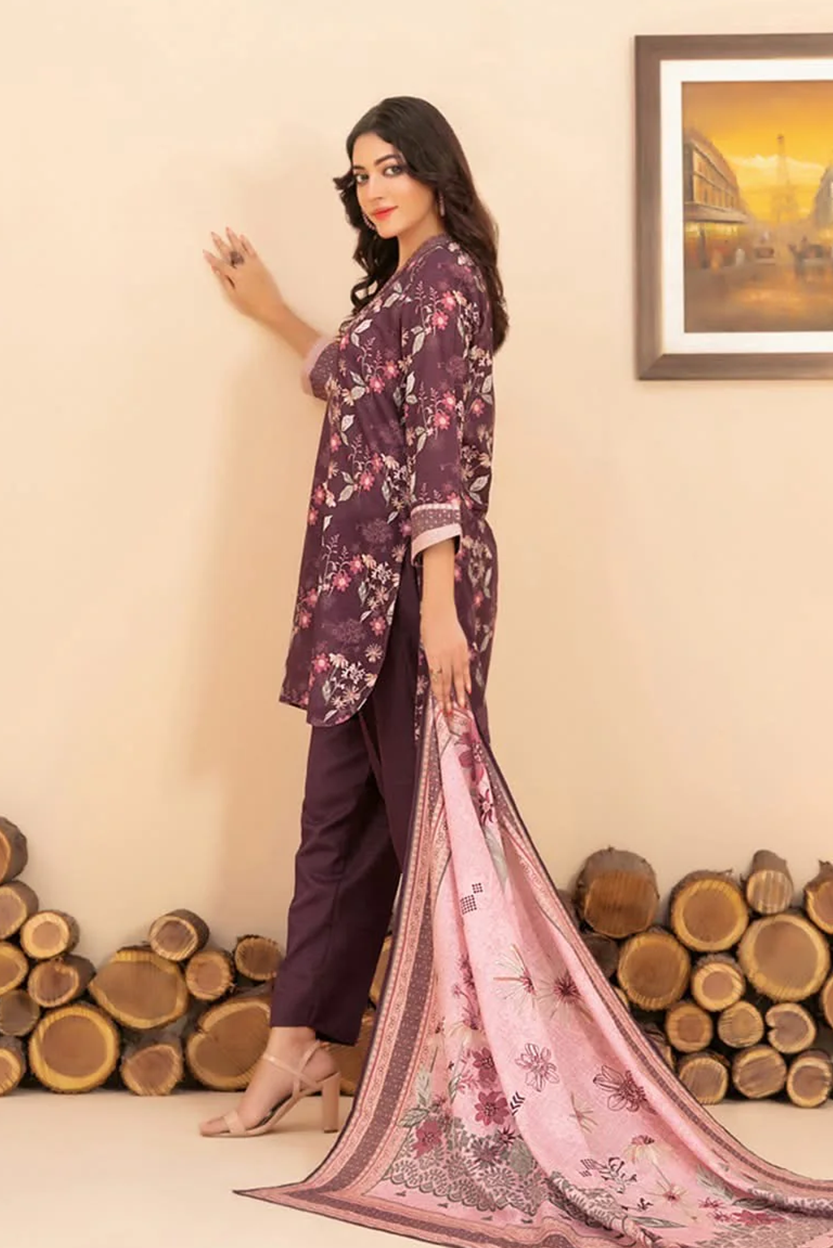 RAHAF | 3 PIECE | KHADDAR SUIT | D-4787