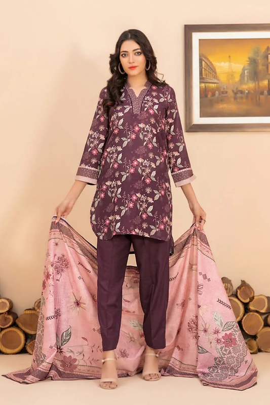 RAHAF | 3 PIECE | KHADDAR SUIT | D-4787