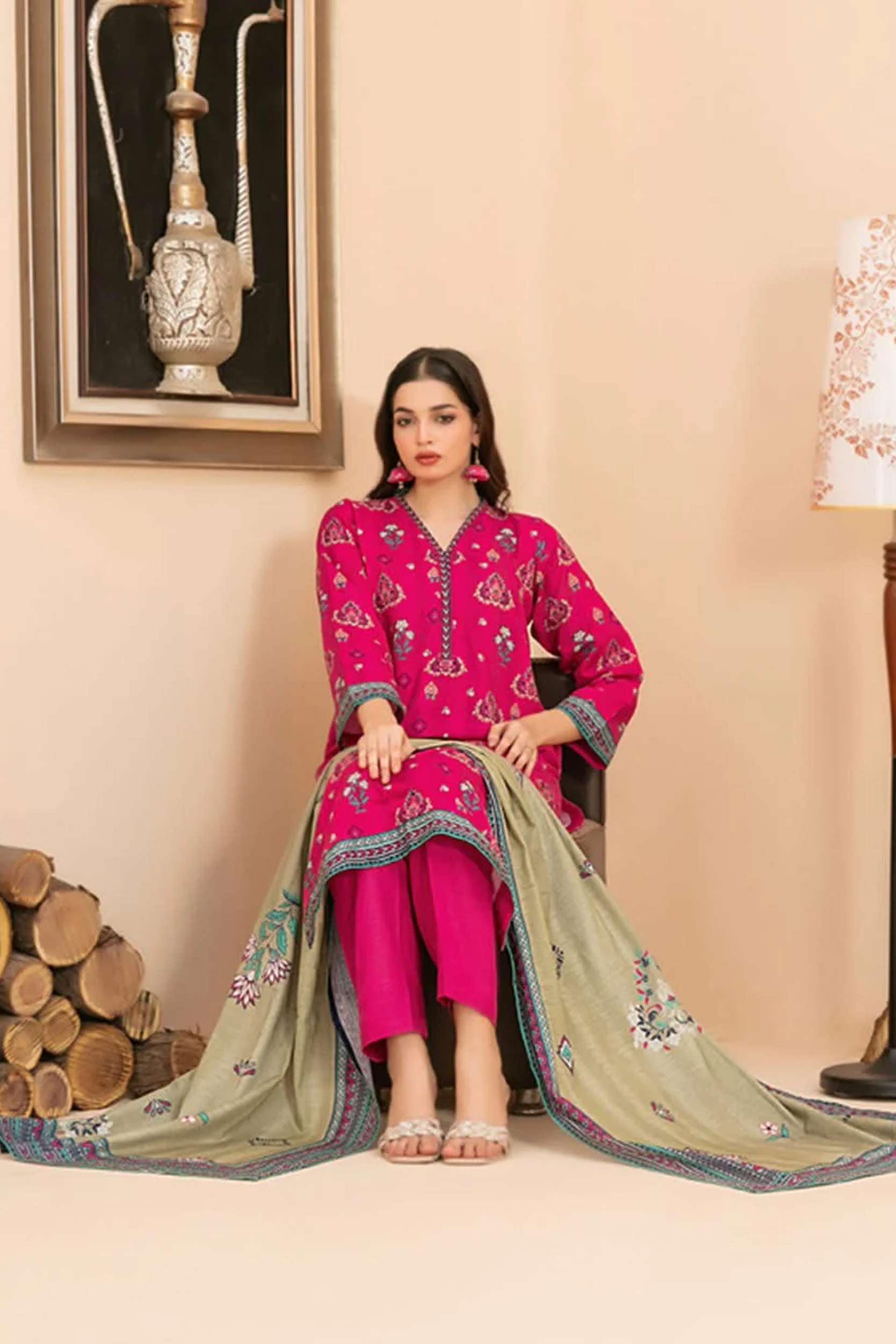 RAHAF | 3 PIECE | KHADDAR SUIT | D-4788