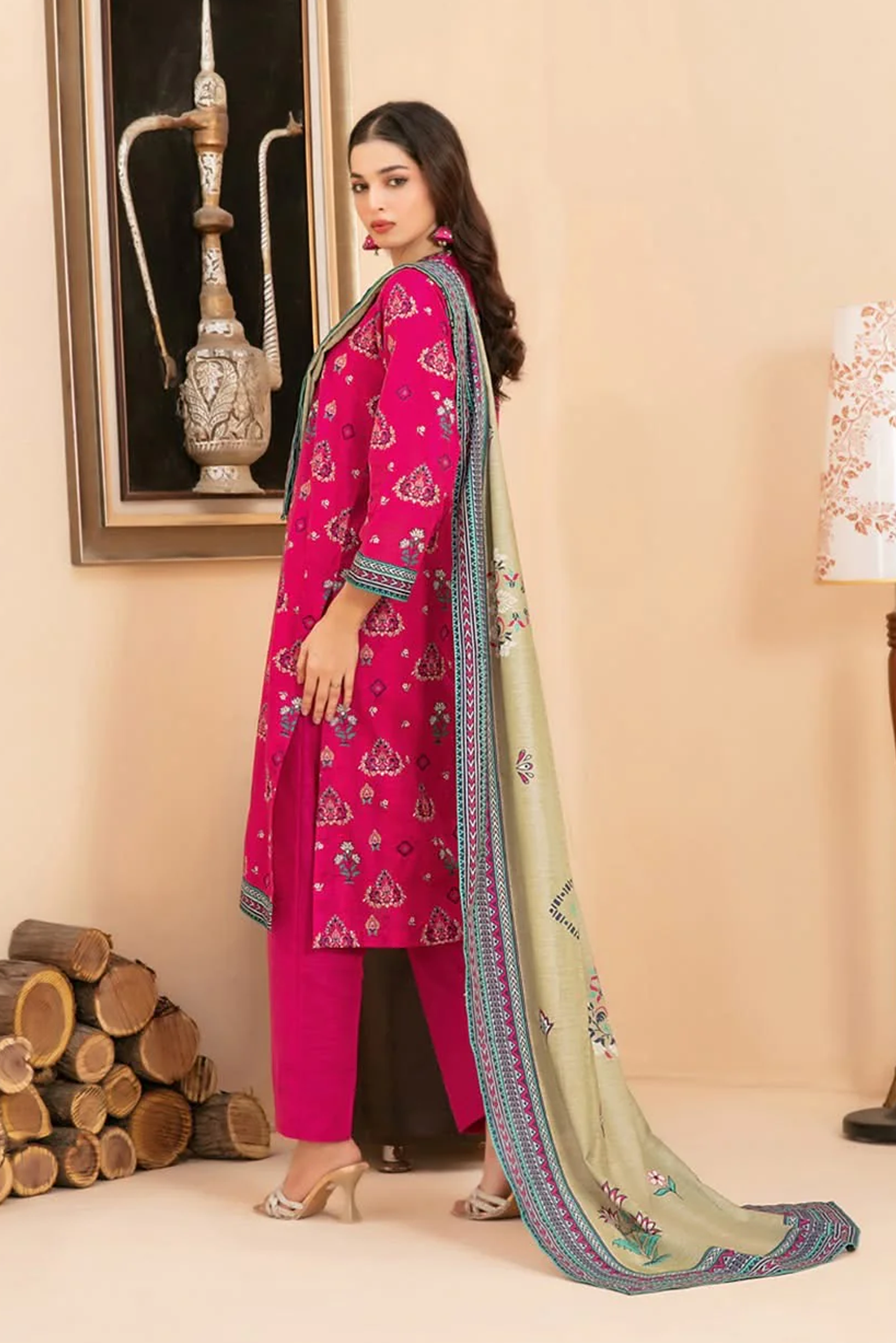 RAHAF | 3 PIECE | KHADDAR SUIT | D-4788