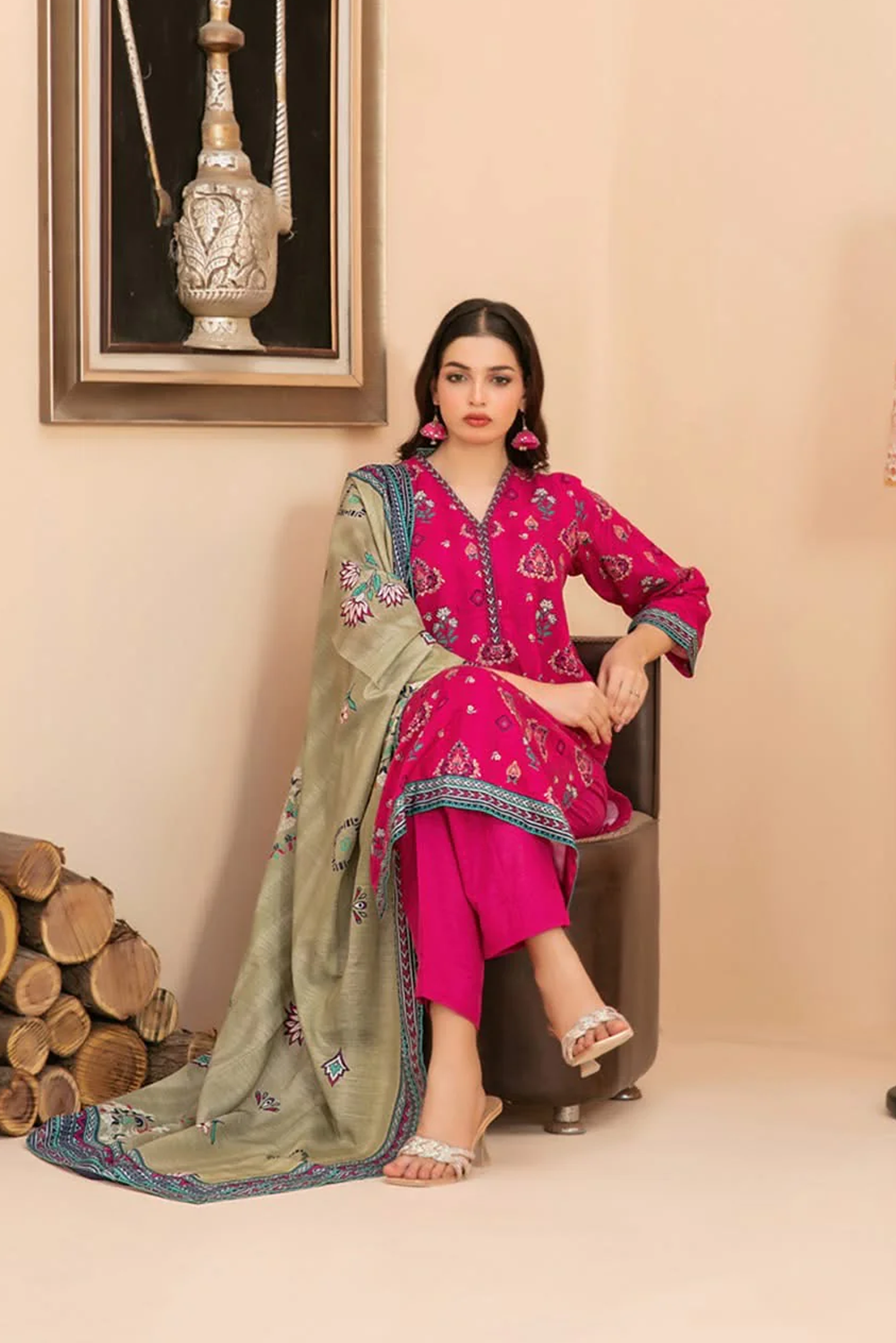 RAHAF | 3 PIECE | KHADDAR SUIT | D-4788