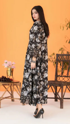 FEZA | PRINTED STAPLE MAXI DRESS