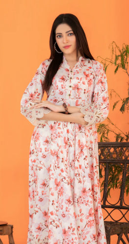 FEZA | PRINTED STAPLE MAXI DRESS