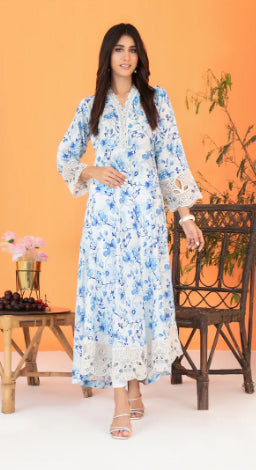 FEZA | PRINTED STAPLE MAXI DRESS