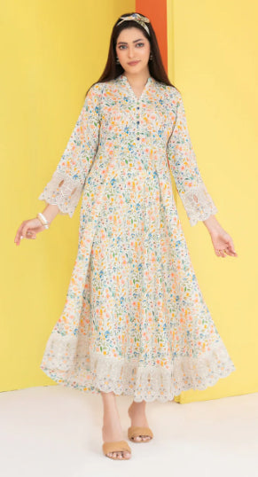 FEZA | PRINTED STAPLE MAXI DRESS