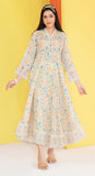 FEZA | PRINTED STAPLE MAXI DRESS