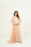 NISAARA | EMBROIDERED CHIFFON SUIT