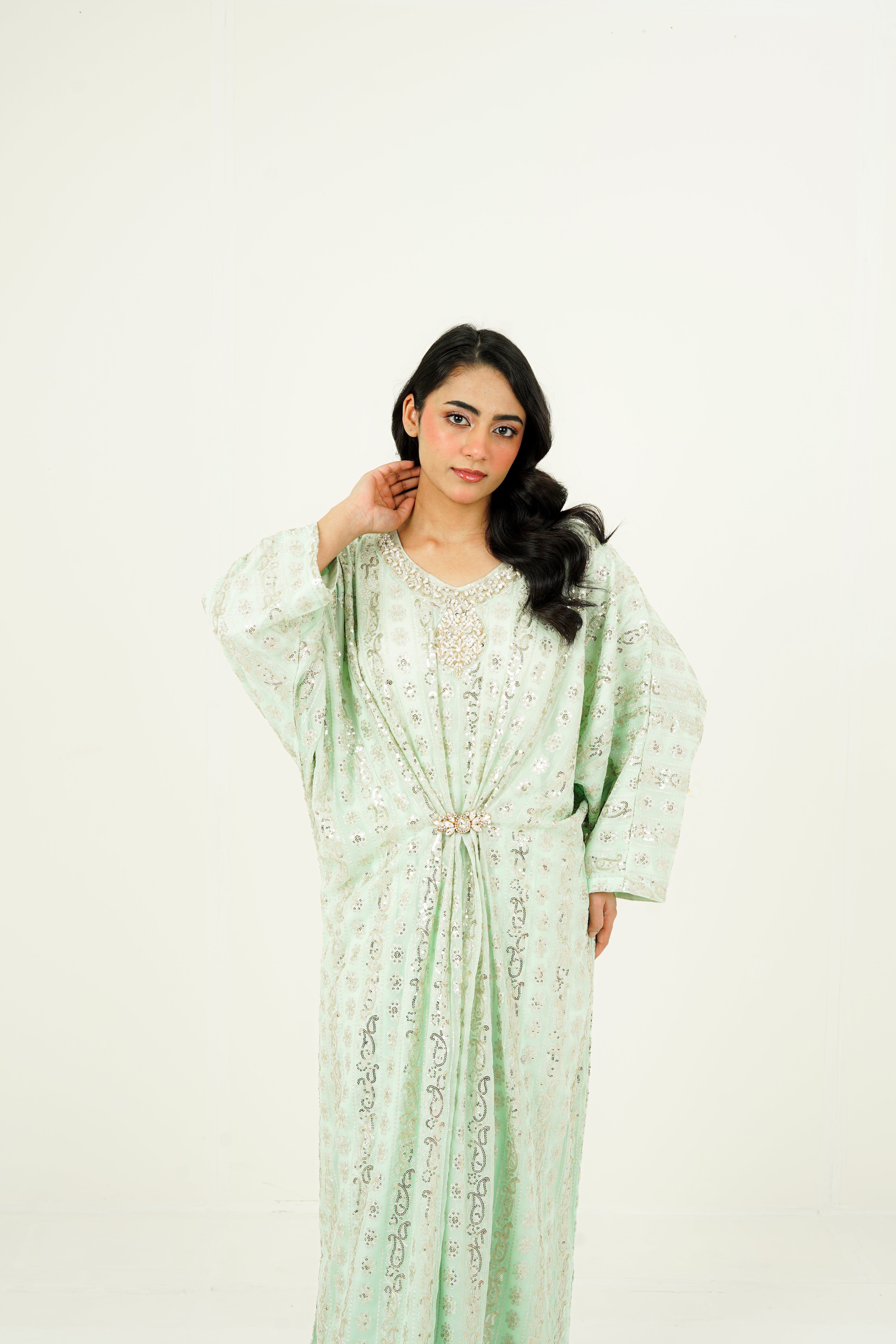 ARIZAH | EMBROIDERED CHIFFON SUIT
