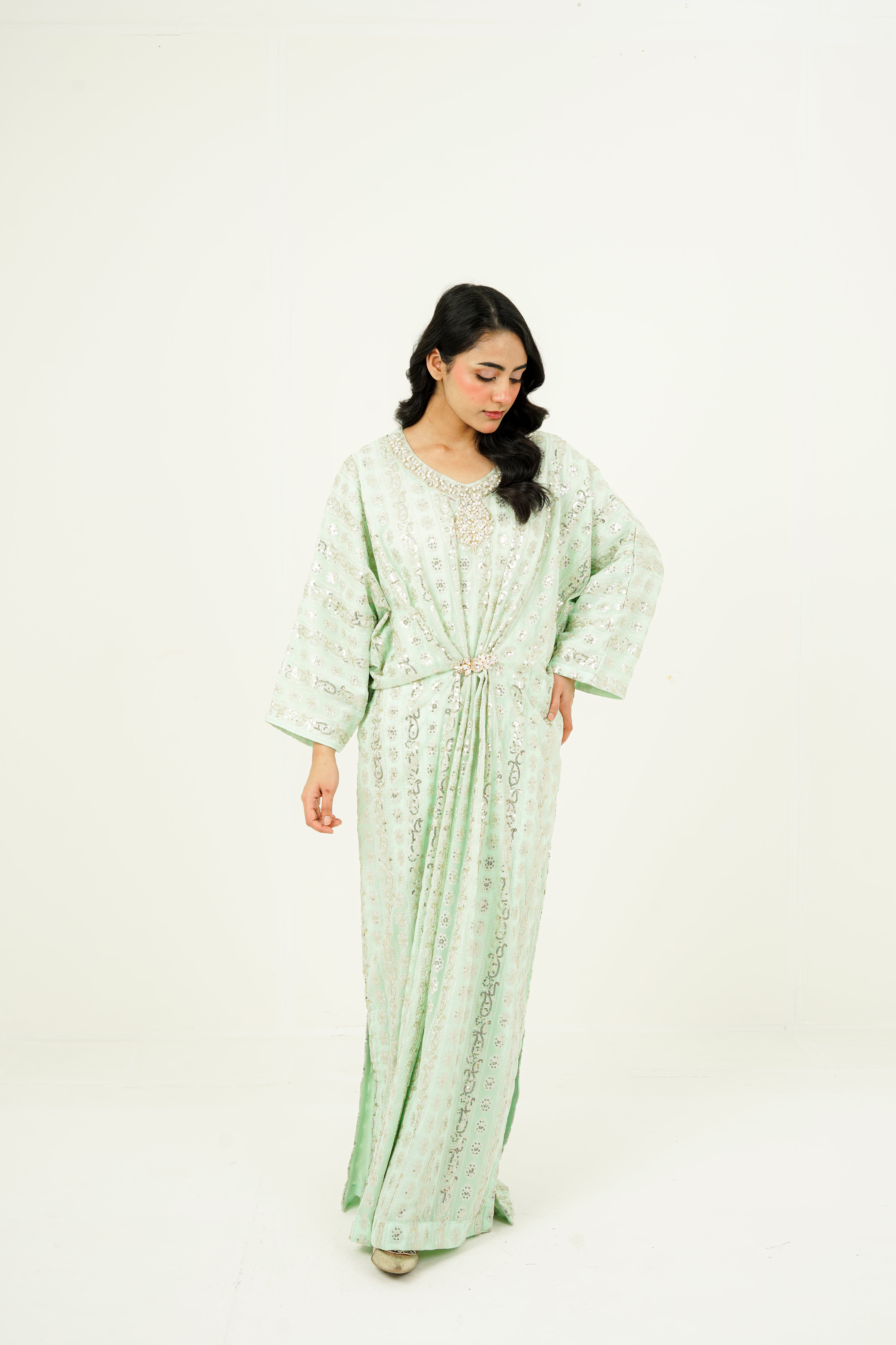 ARIZAH | EMBROIDERED CHIFFON SUIT
