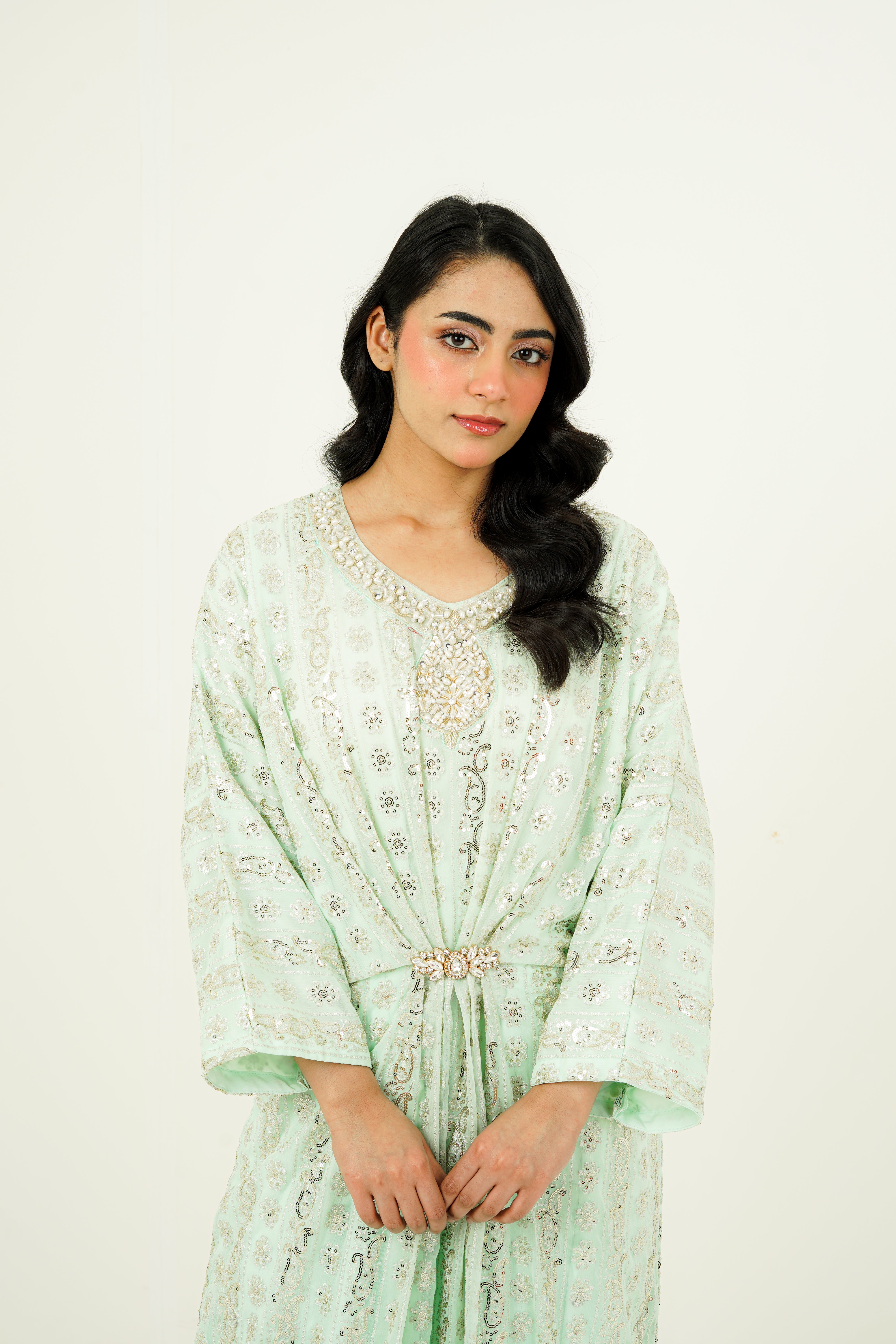 ARIZAH | EMBROIDERED CHIFFON SUIT