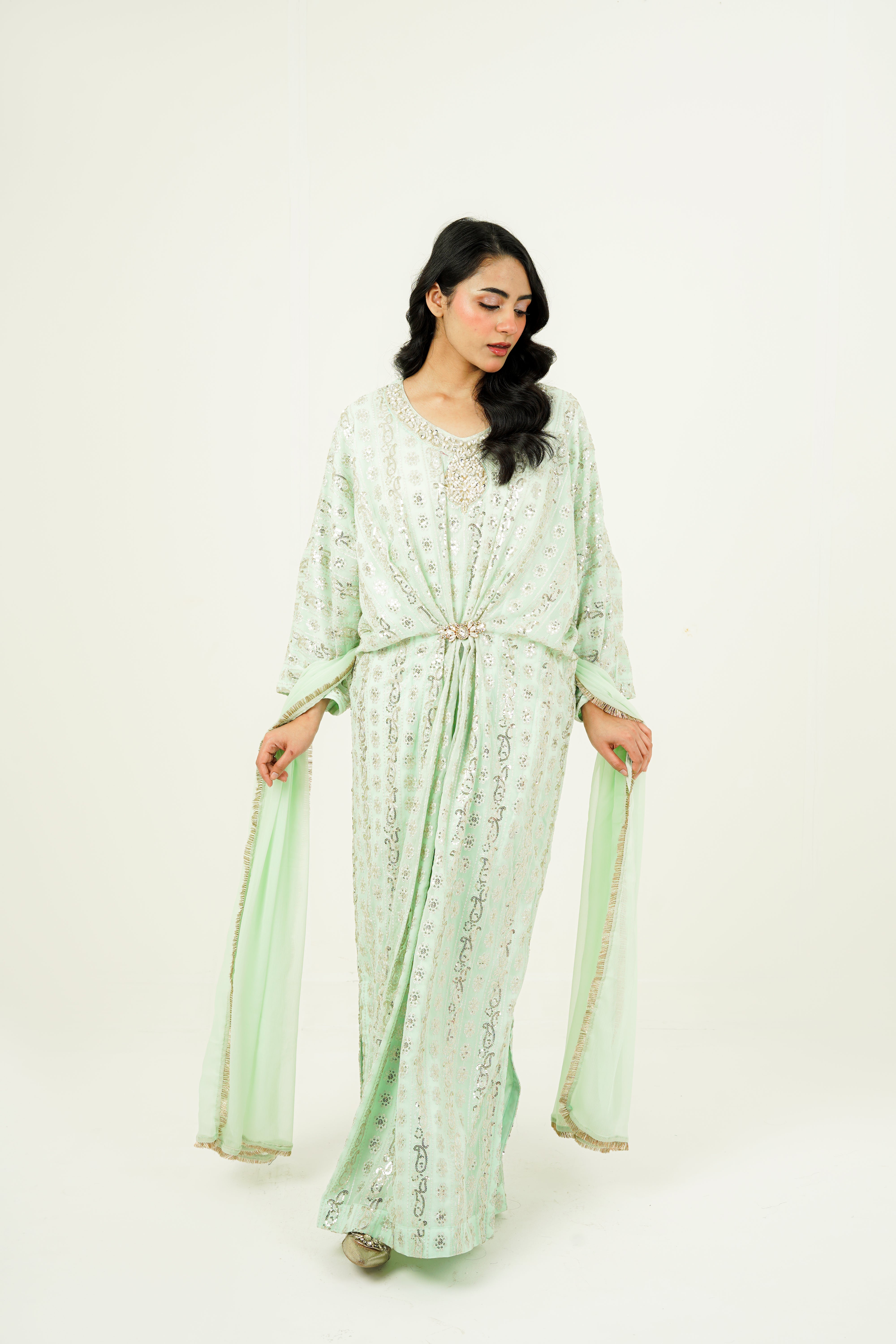 ARIZAH | EMBROIDERED CHIFFON SUIT