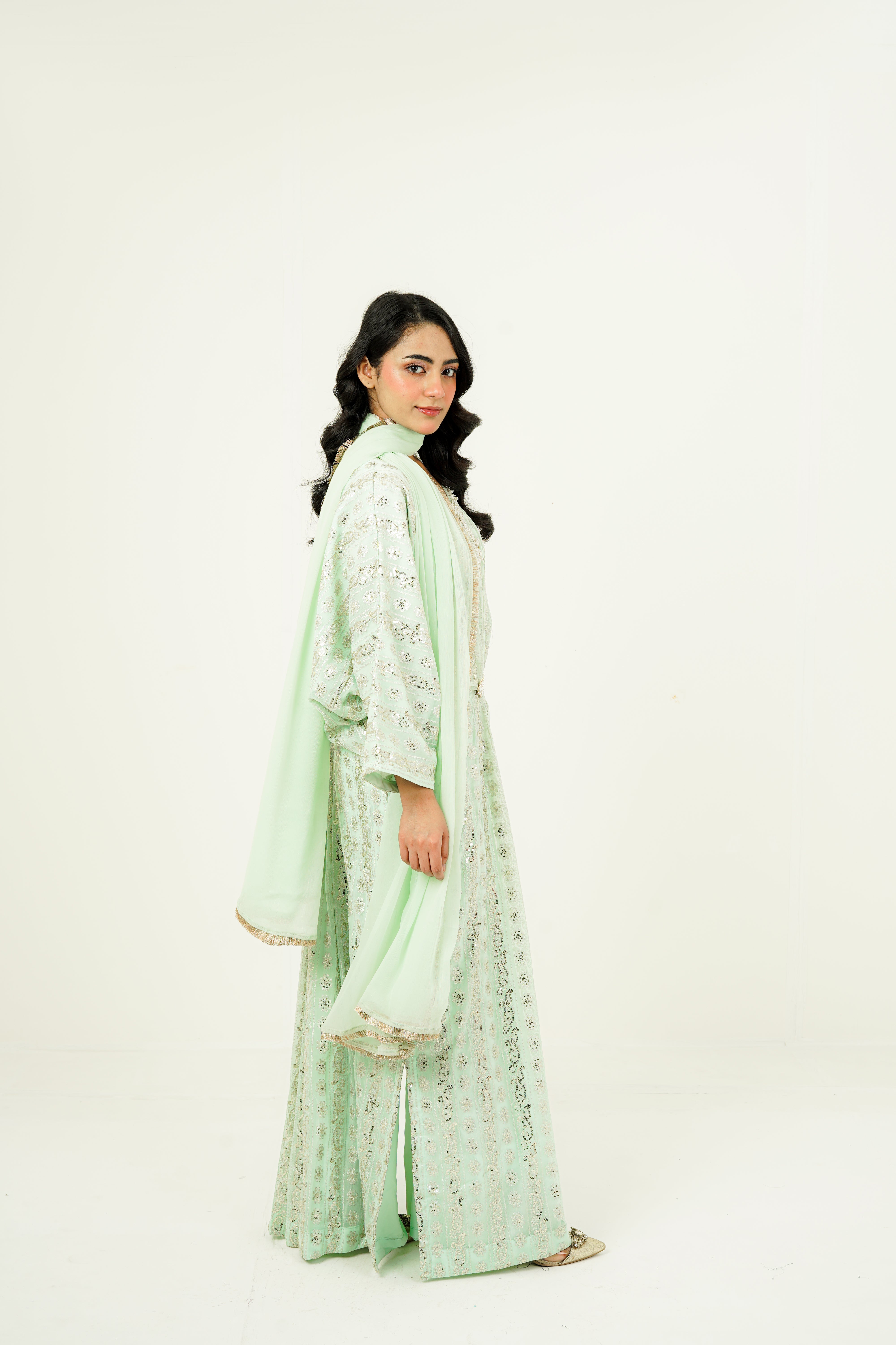 ARIZAH | EMBROIDERED CHIFFON SUIT