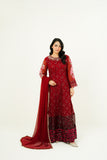 MEHVAH | EMBROIDERED CHIFFON SUIT