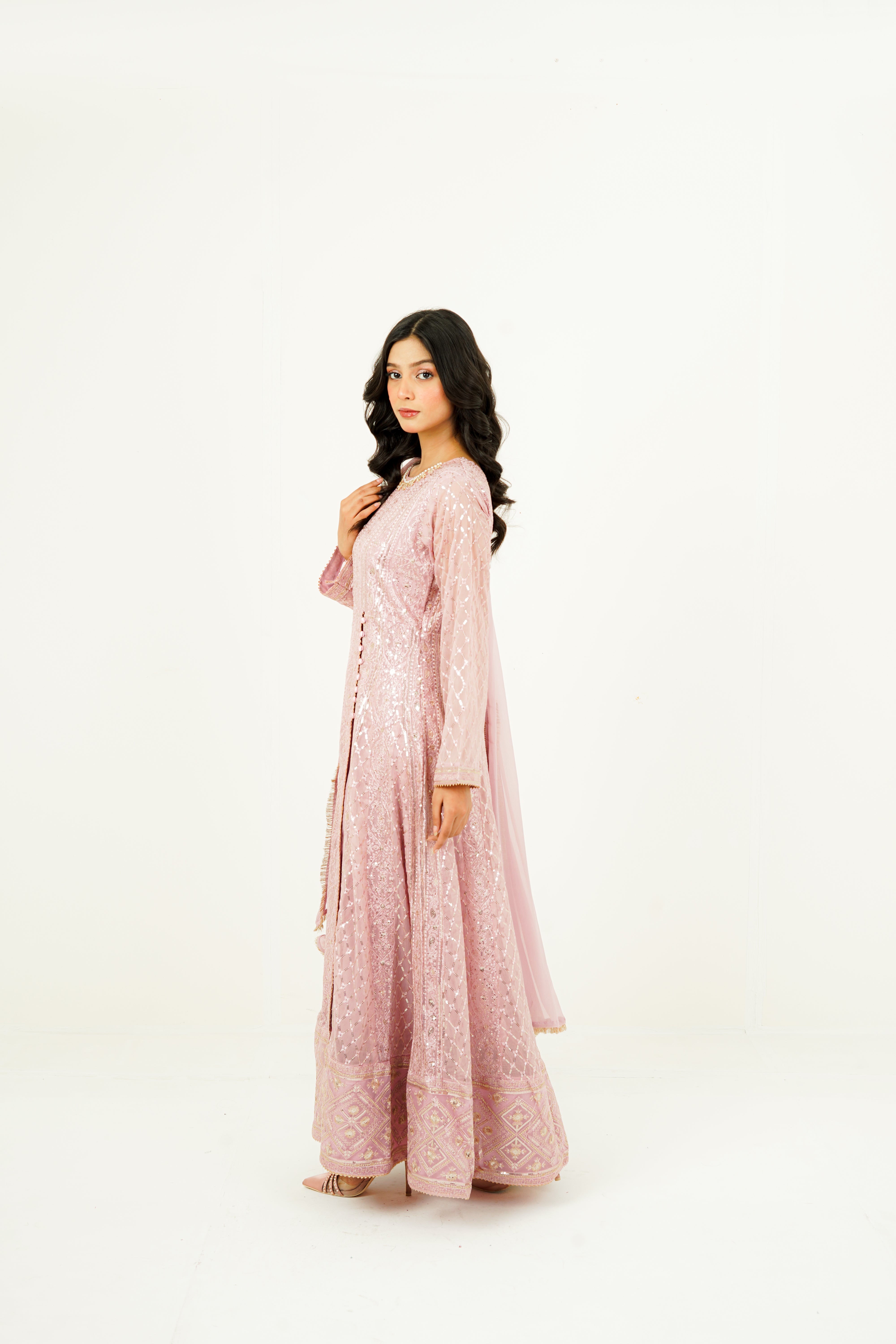 ZEHRA | EMBROIDERED CHIFFON SUIT
