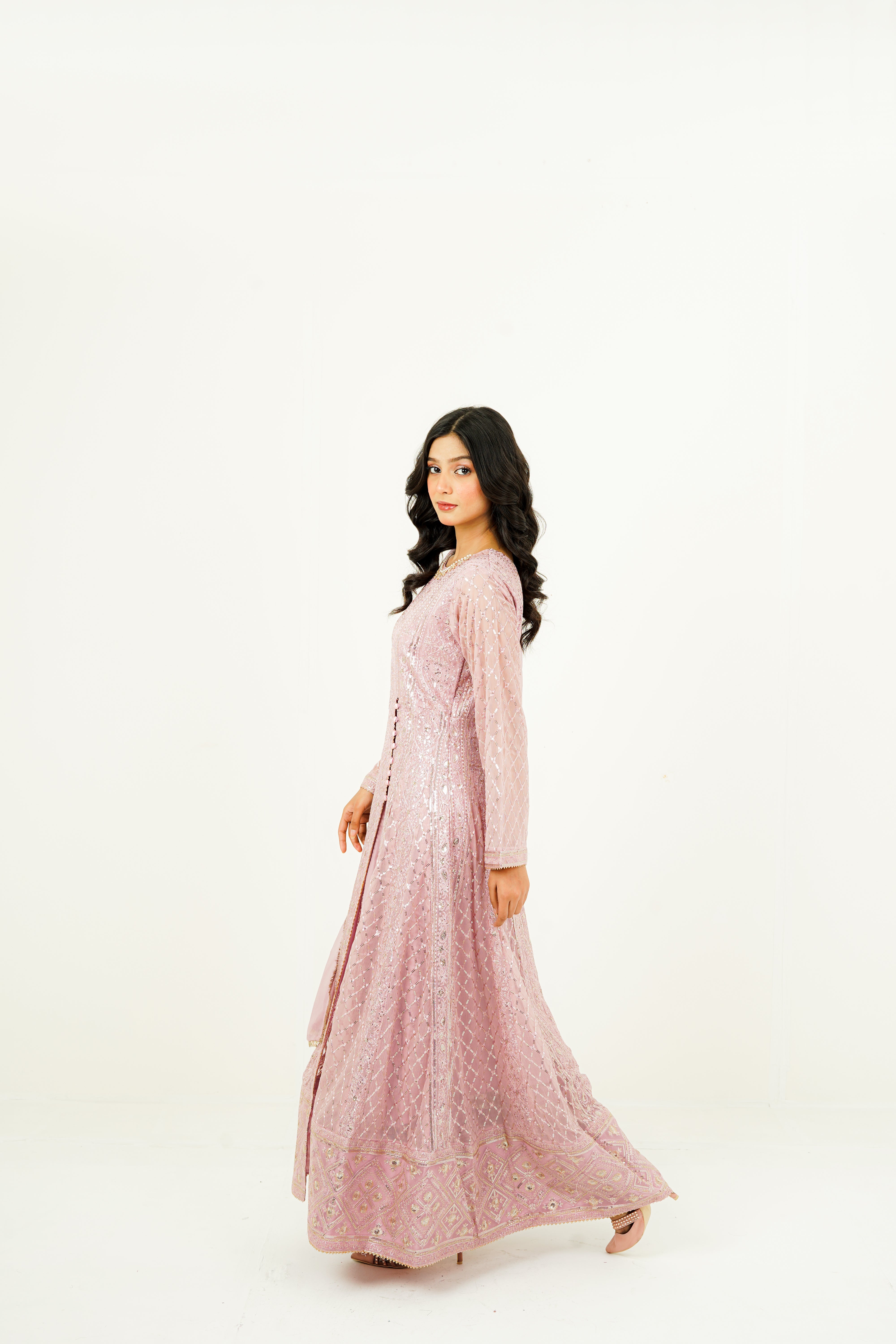ZEHRA | EMBROIDERED CHIFFON SUIT