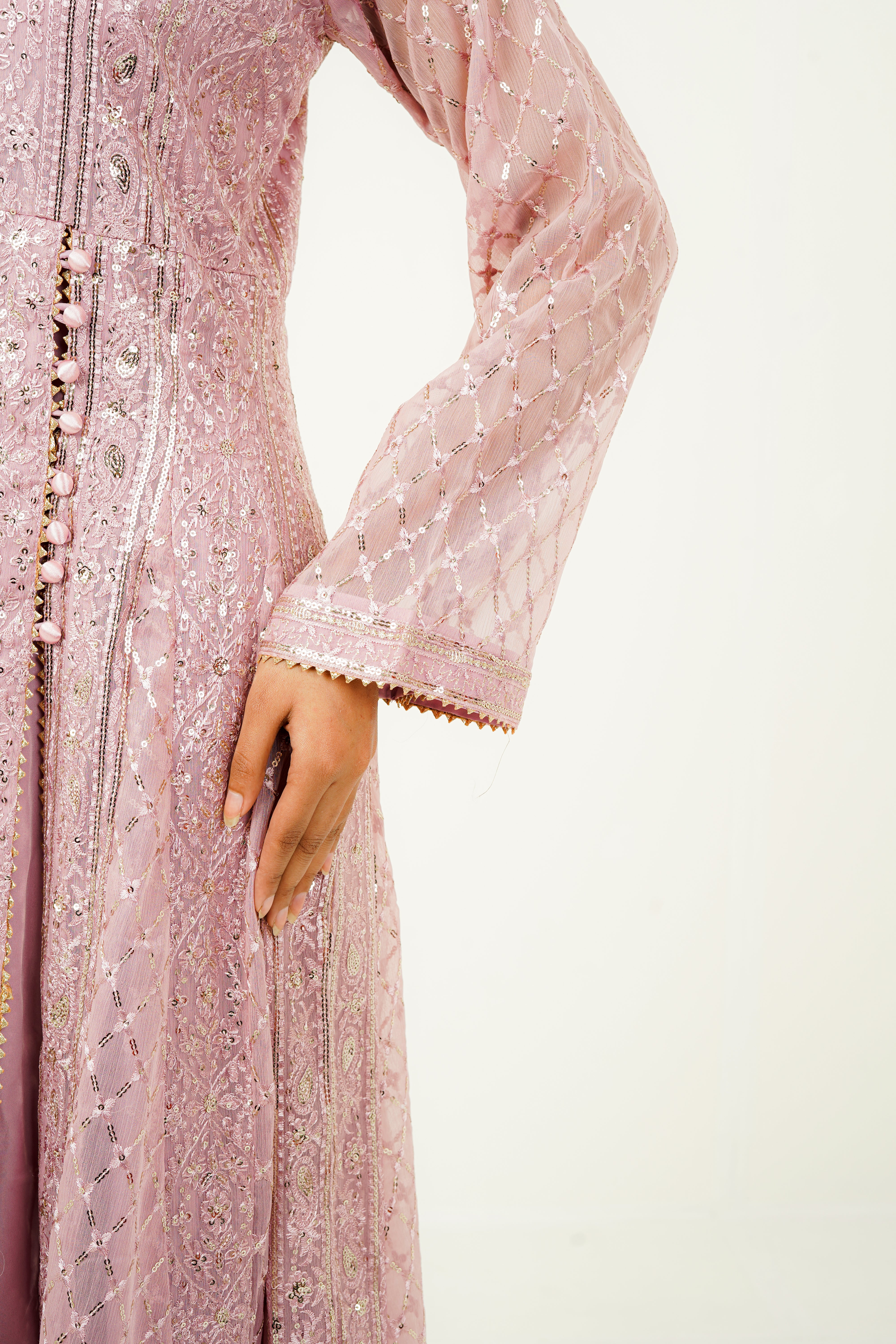 ZEHRA | EMBROIDERED CHIFFON SUIT