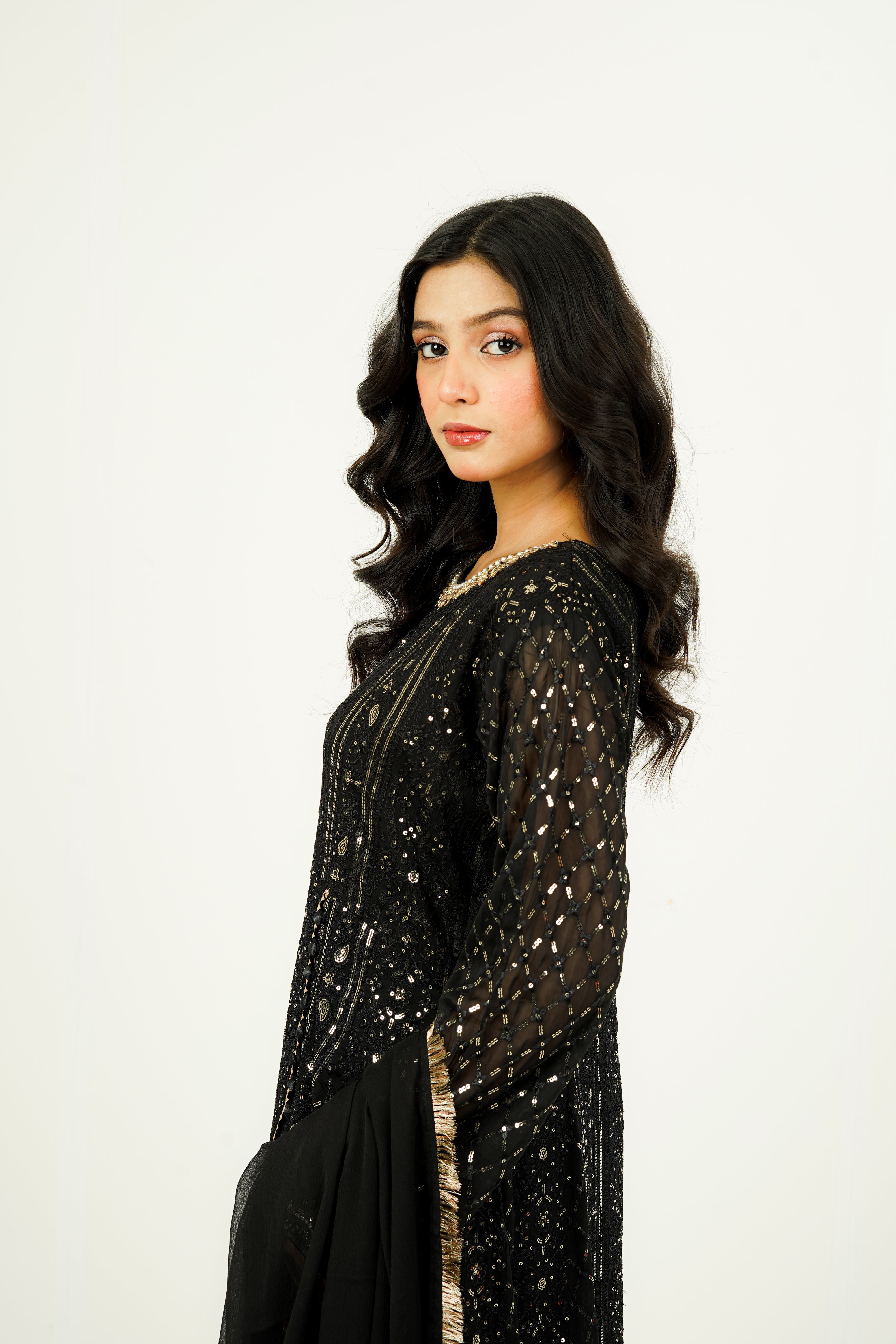 ZEHRA | EMBROIDERED CHIFFON SUIT