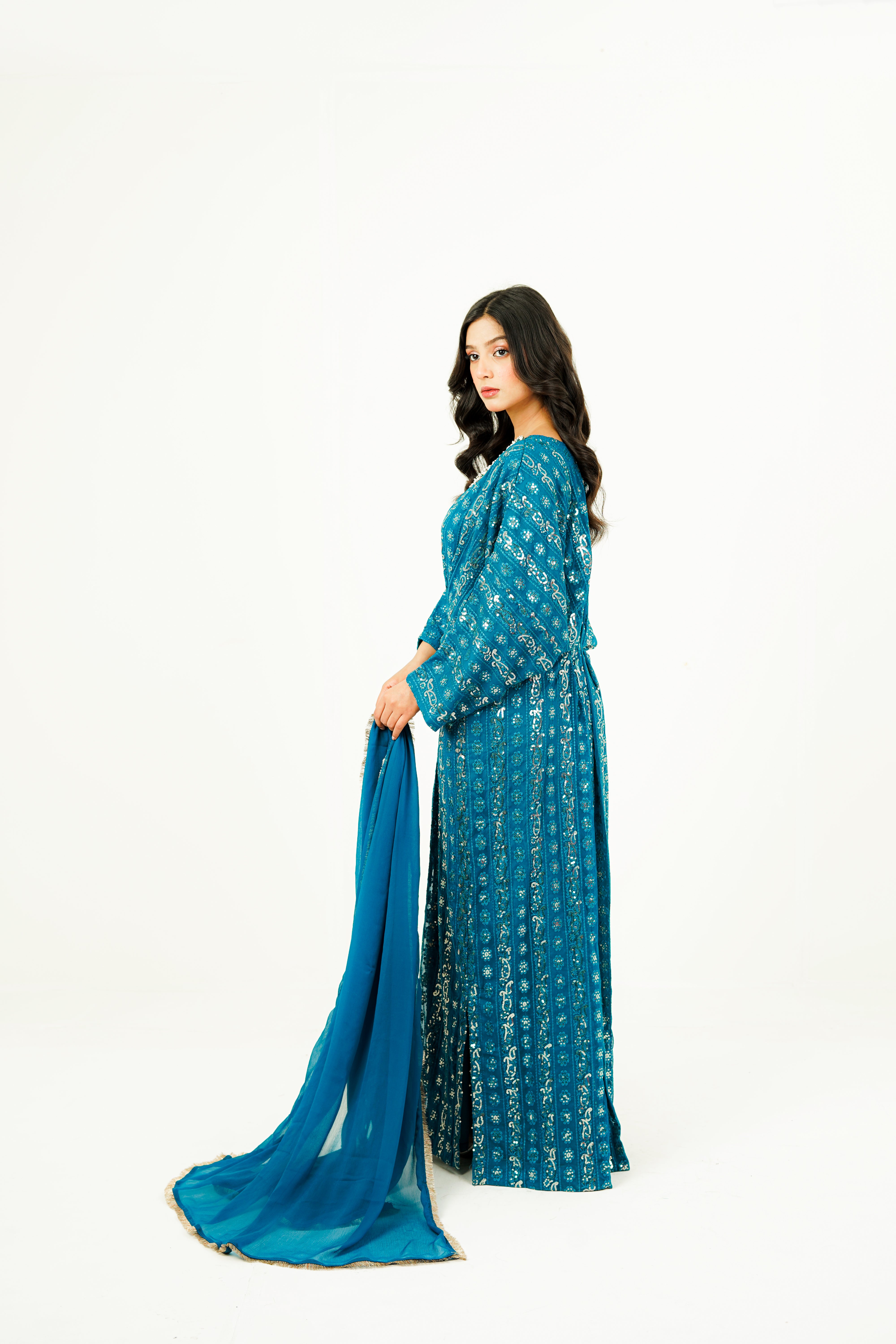 ARIZAH | EMBROIDERED CHIFFON SUIT