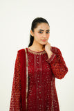ZEHRA | EMBROIDERED CHIFFON SUIT