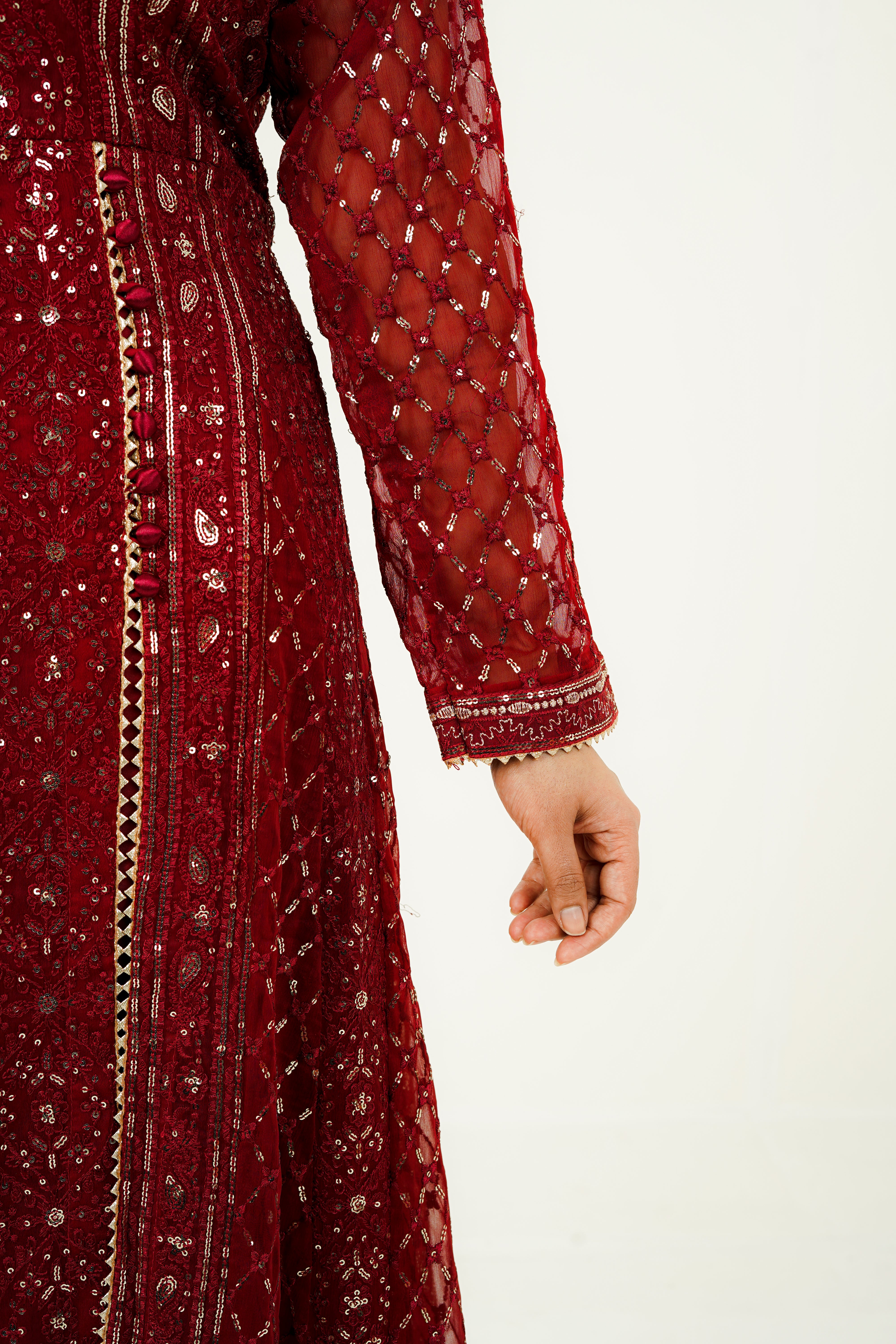 ZEHRA | EMBROIDERED CHIFFON SUIT