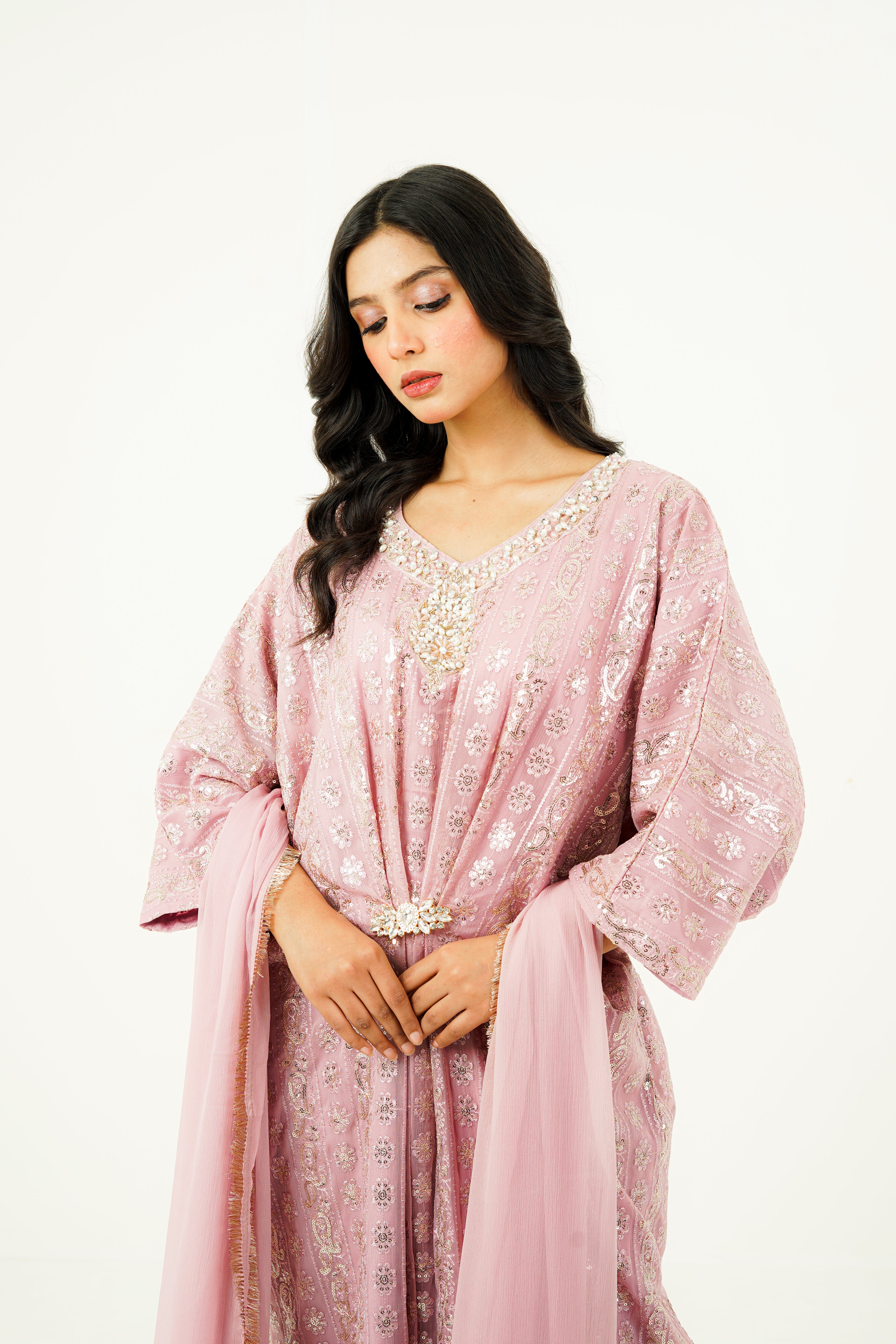ARIZAH | EMBROIDERED CHIFFON SUIT