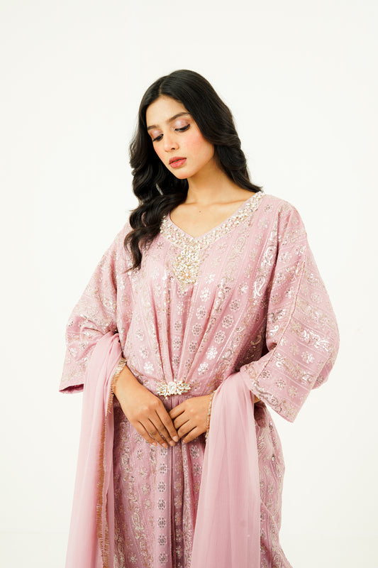 ARIZAH | EMBROIDERED CHIFFON SUIT