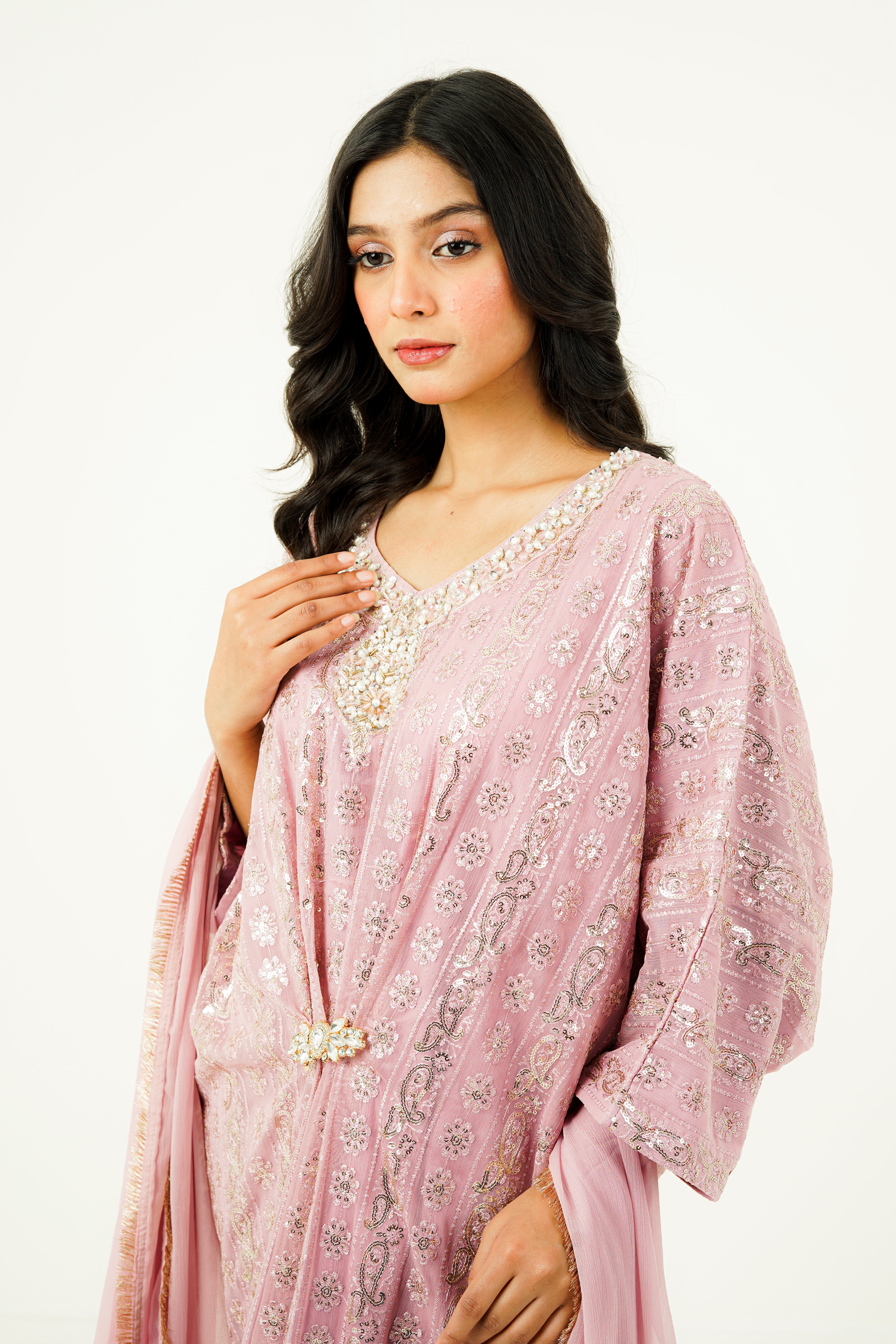 ARIZAH | EMBROIDERED CHIFFON SUIT