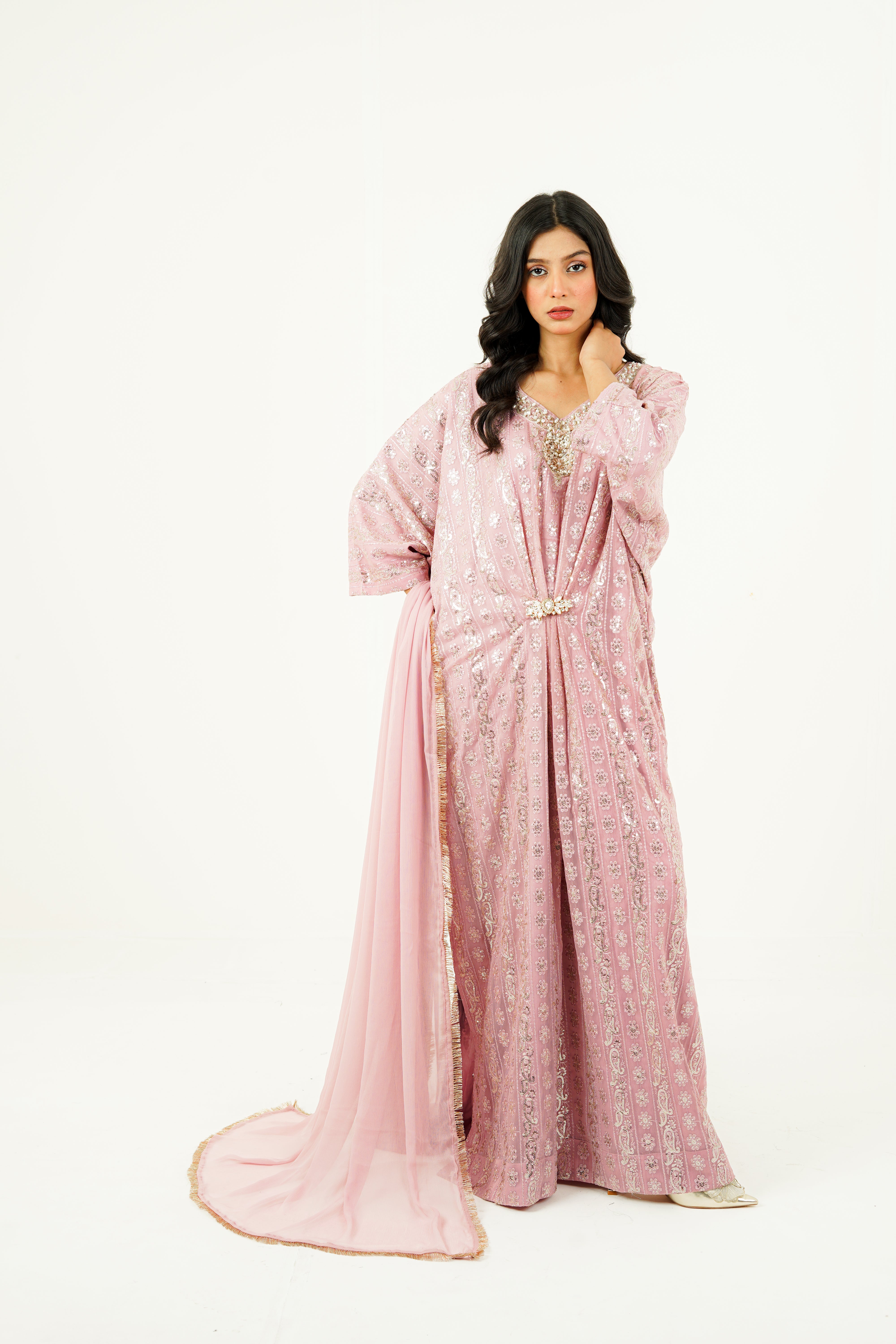 ARIZAH | EMBROIDERED CHIFFON SUIT