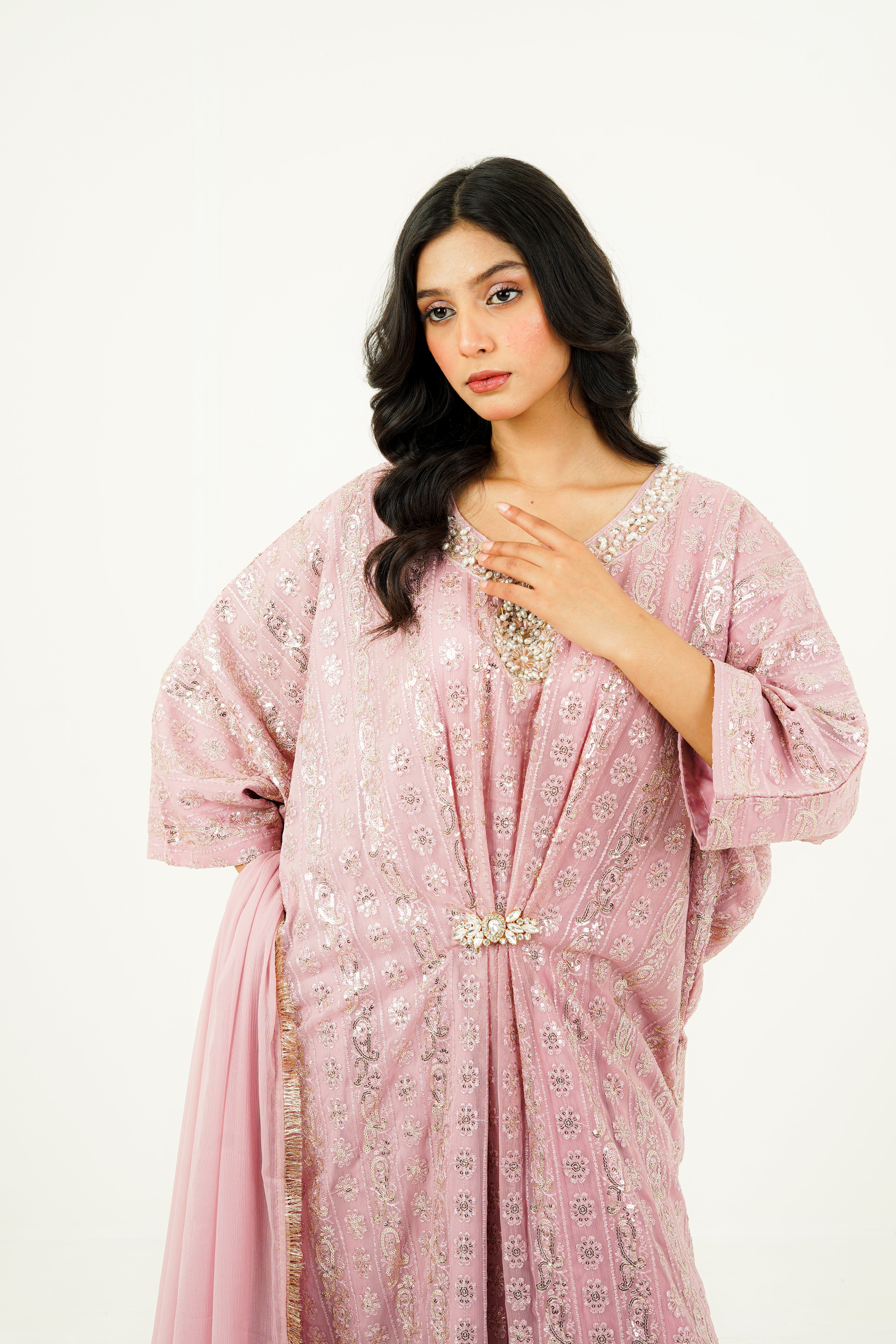 ARIZAH | EMBROIDERED CHIFFON SUIT