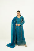 NISAARA | EMBROIDERED CHIFFON SUIT