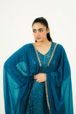 NISAARA | EMBROIDERED CHIFFON SUIT