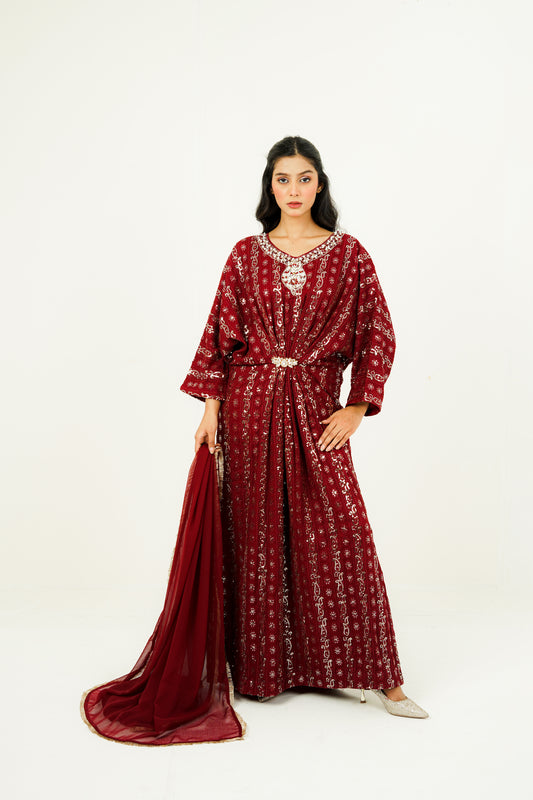 ARIZAH | EMBROIDERED CHIFFON SUIT