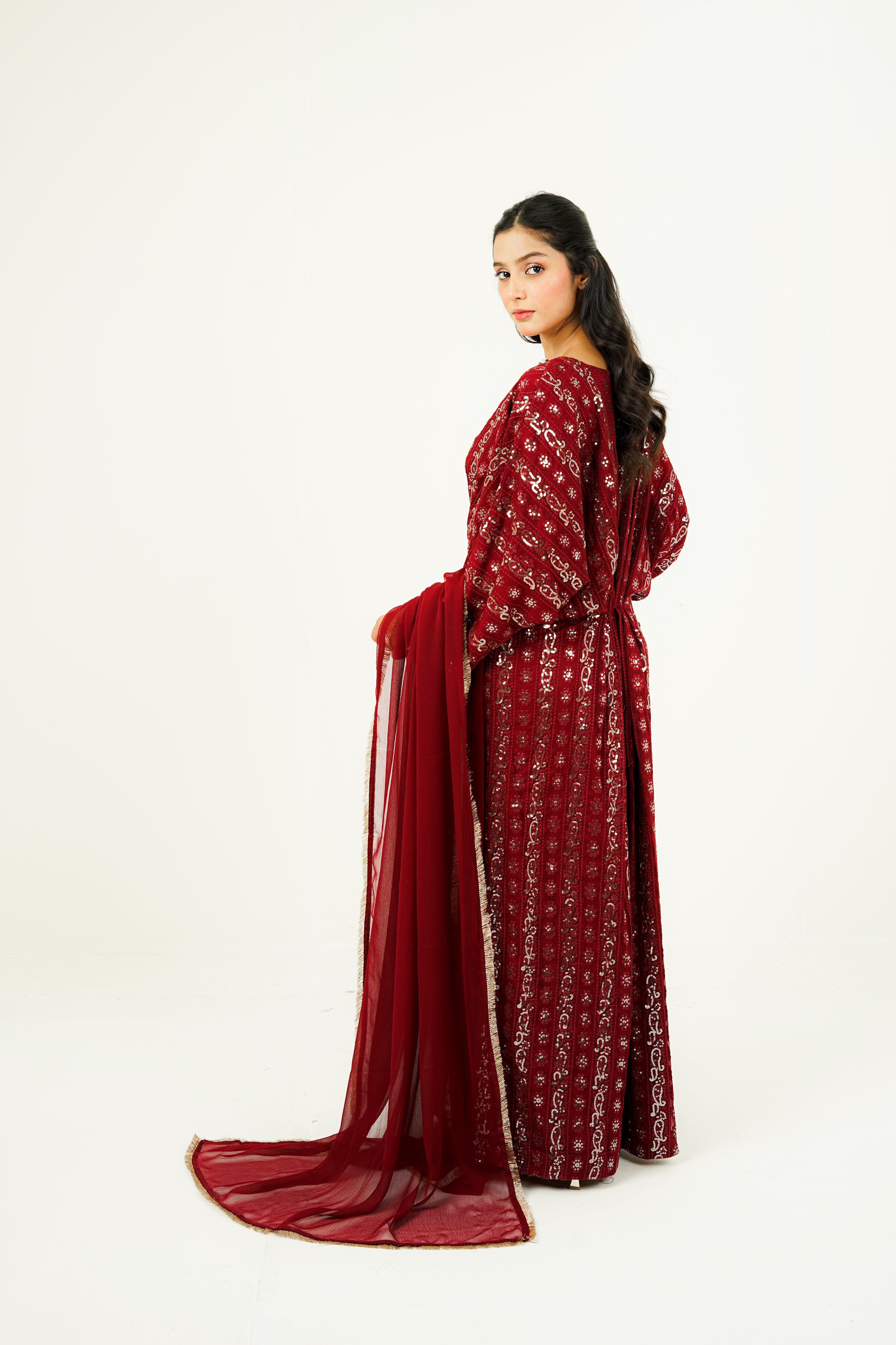ARIZAH | EMBROIDERED CHIFFON SUIT