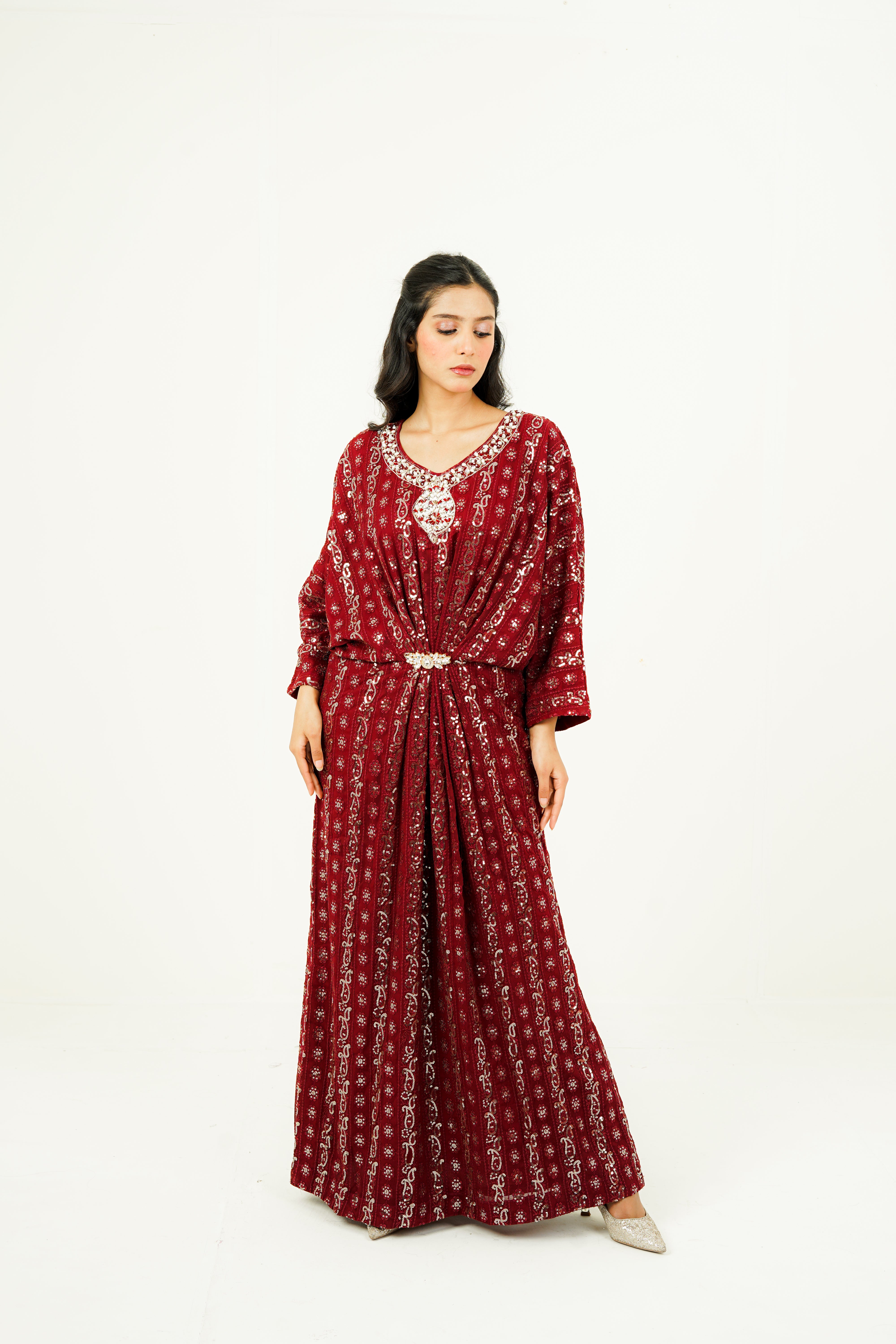 ARIZAH | EMBROIDERED CHIFFON SUIT