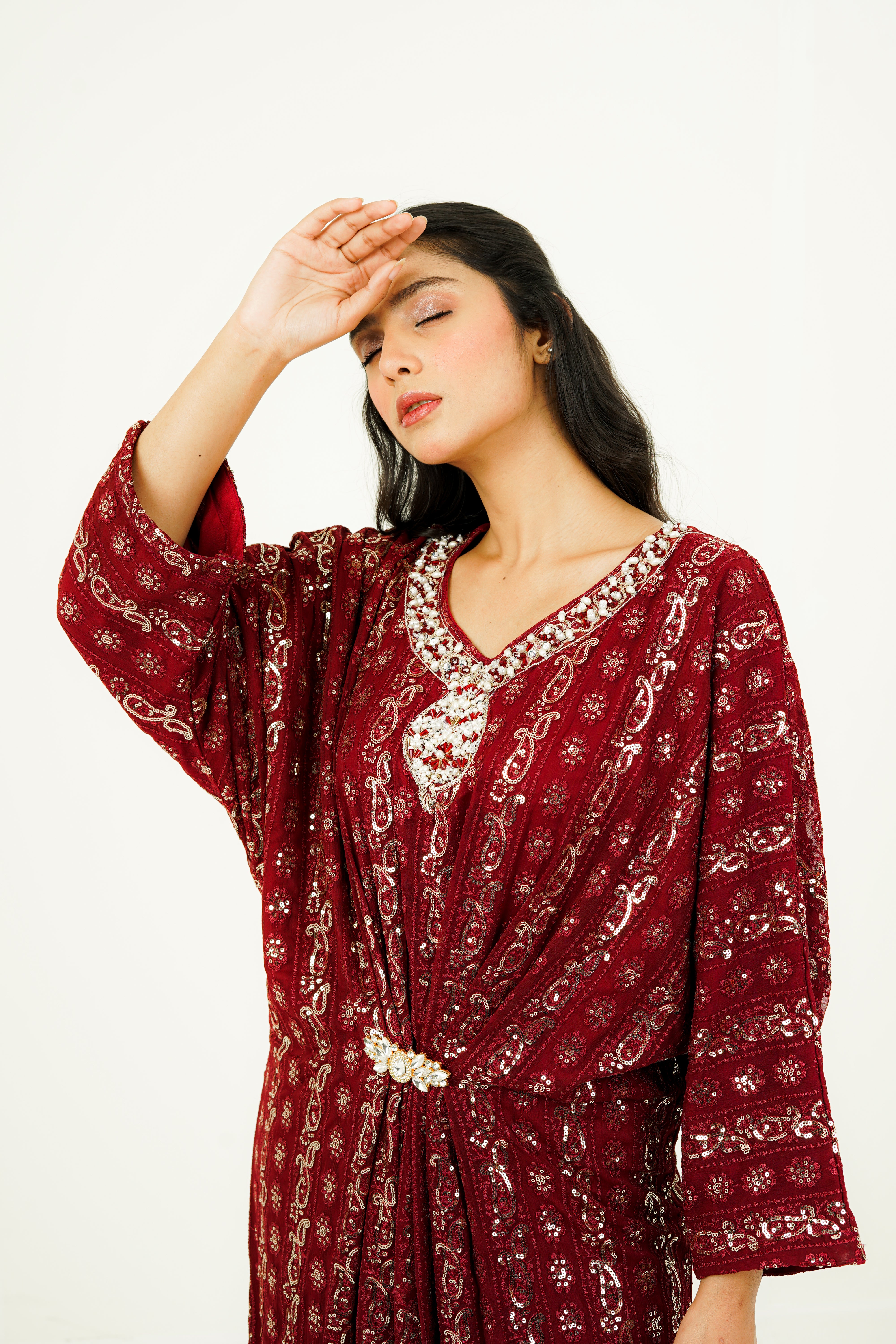 ARIZAH | EMBROIDERED CHIFFON SUIT