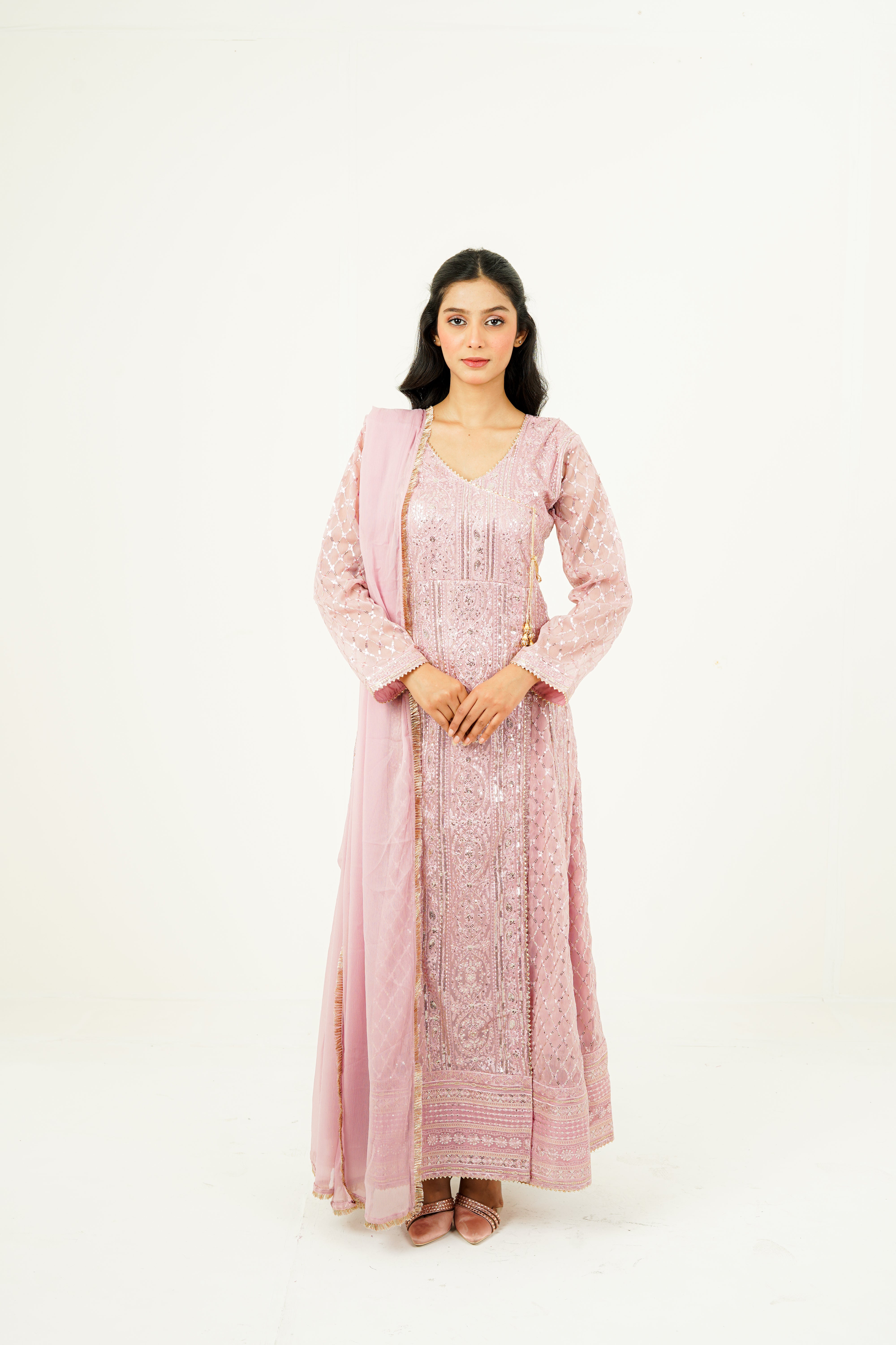 ZEHRA | EMBROIDERED CHIFFON SUIT