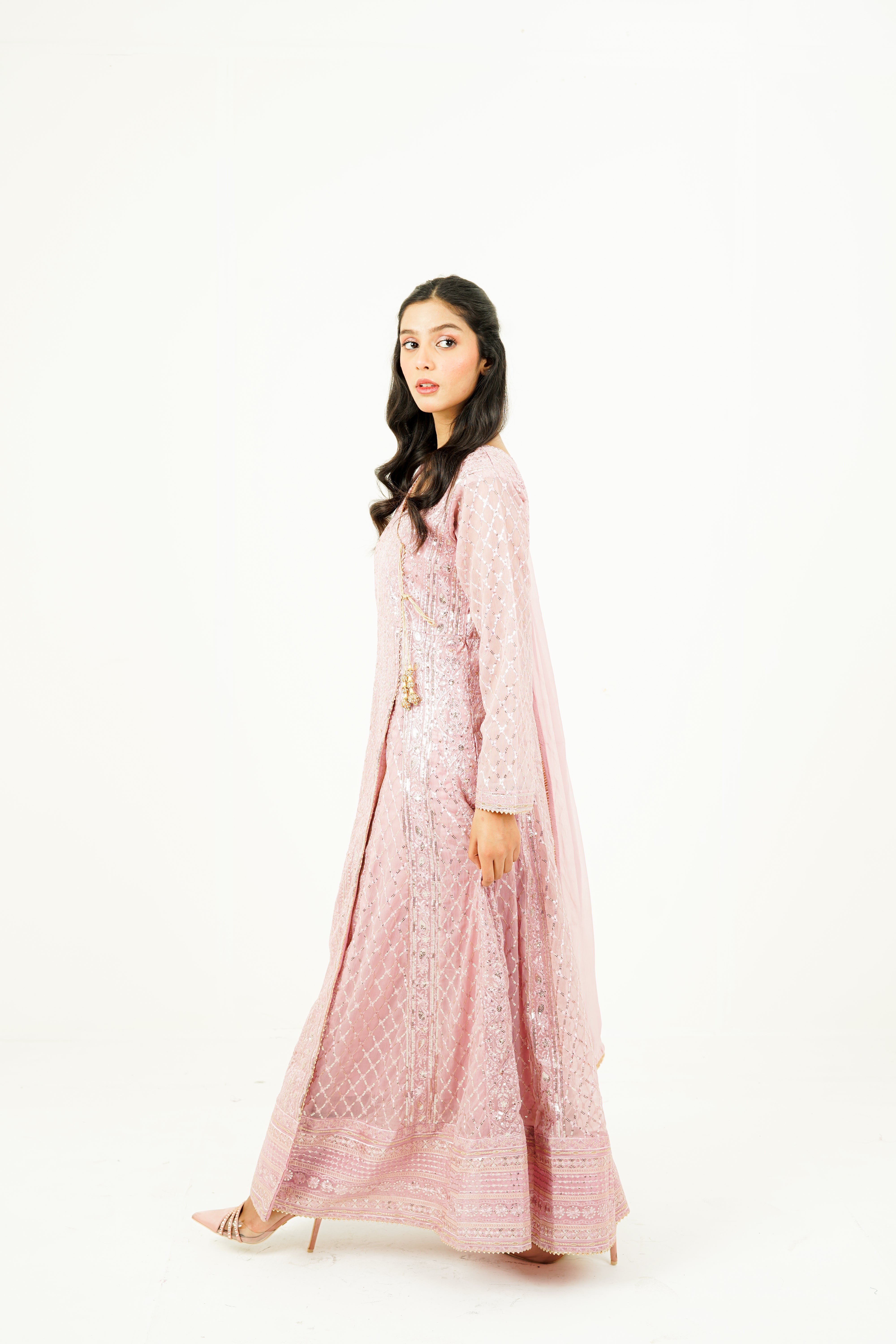 ZEHRA | EMBROIDERED CHIFFON SUIT