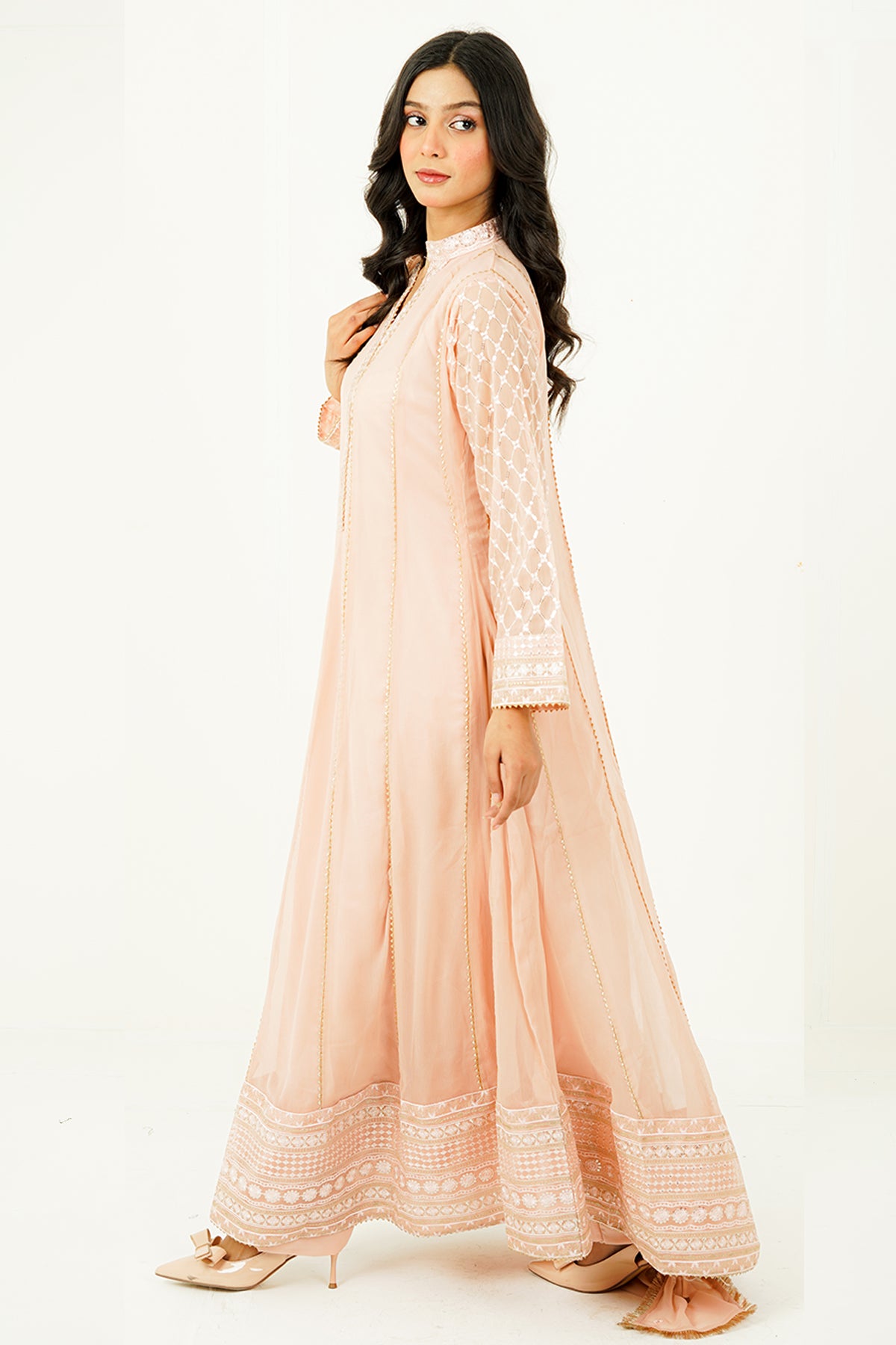RIVAH | EMBROIDERED CHIFFON SUIT