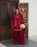 JUGNU | 3 PIECE | EMBROIDERED COTTON SUIT | KUNAR