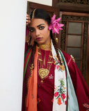 JUGNU | 3 PIECE | EMBROIDERED COTTON SUIT | KUNAR