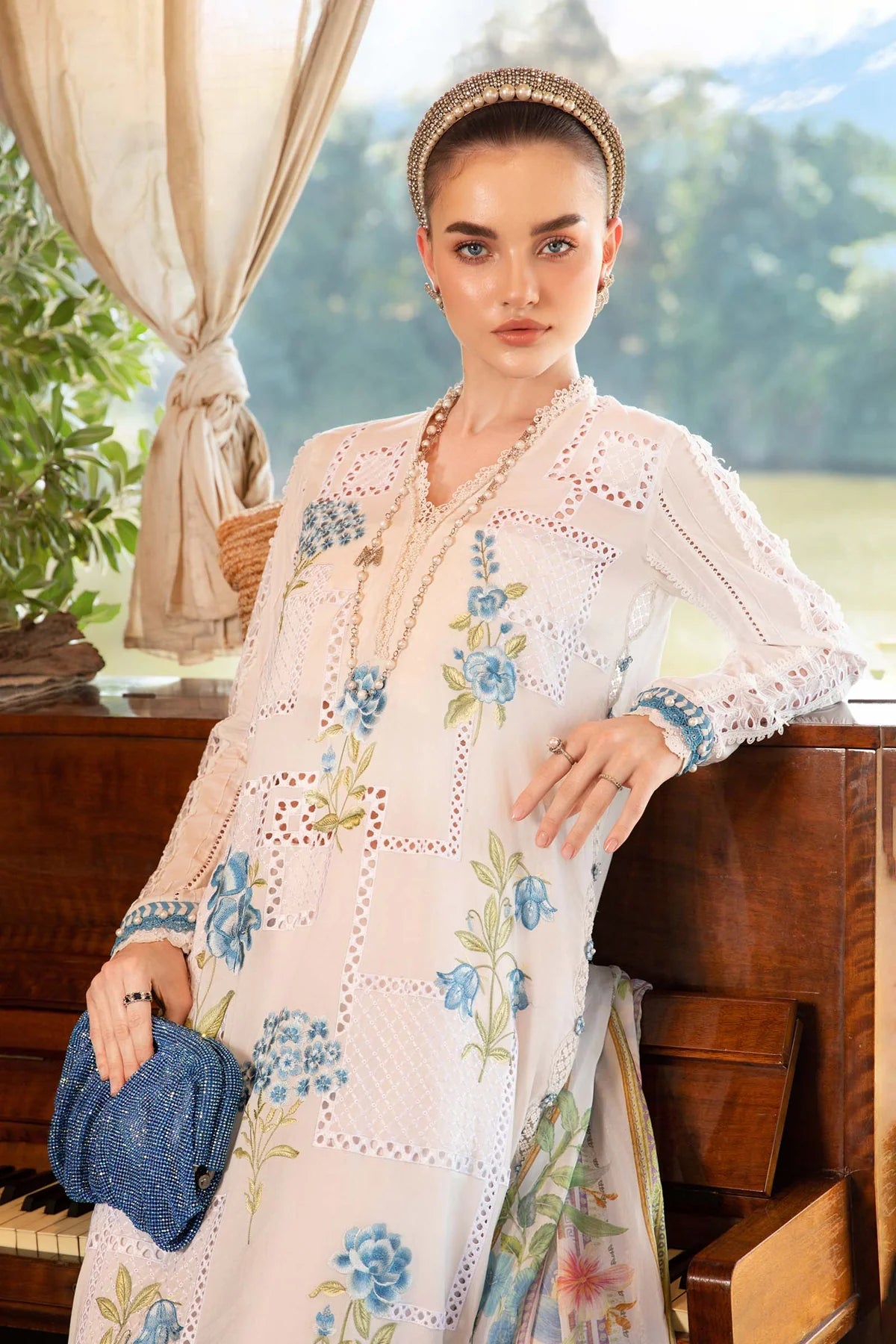 M.PRINTS | 3 PIECE | PRINTED LAWN SUIT | MPT-2501-A