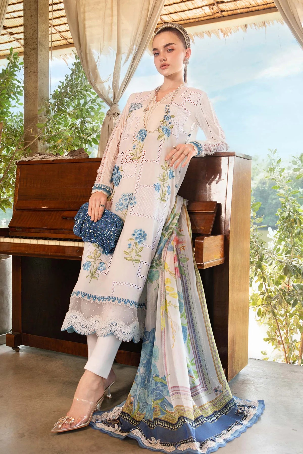M.PRINTS | 3 PIECE | PRINTED LAWN SUIT | MPT-2501-A