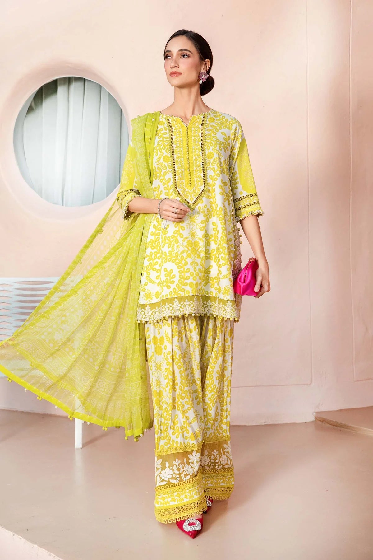M.PRINTS | 3 PIECE | PRINTED LAWN SUIT | MPT-2504-A