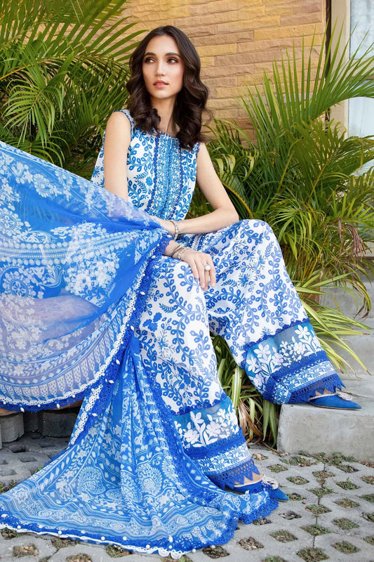 M.PRINTS | 3 PIECE | PRINTED LAWN SUIT | MPT-2504-B