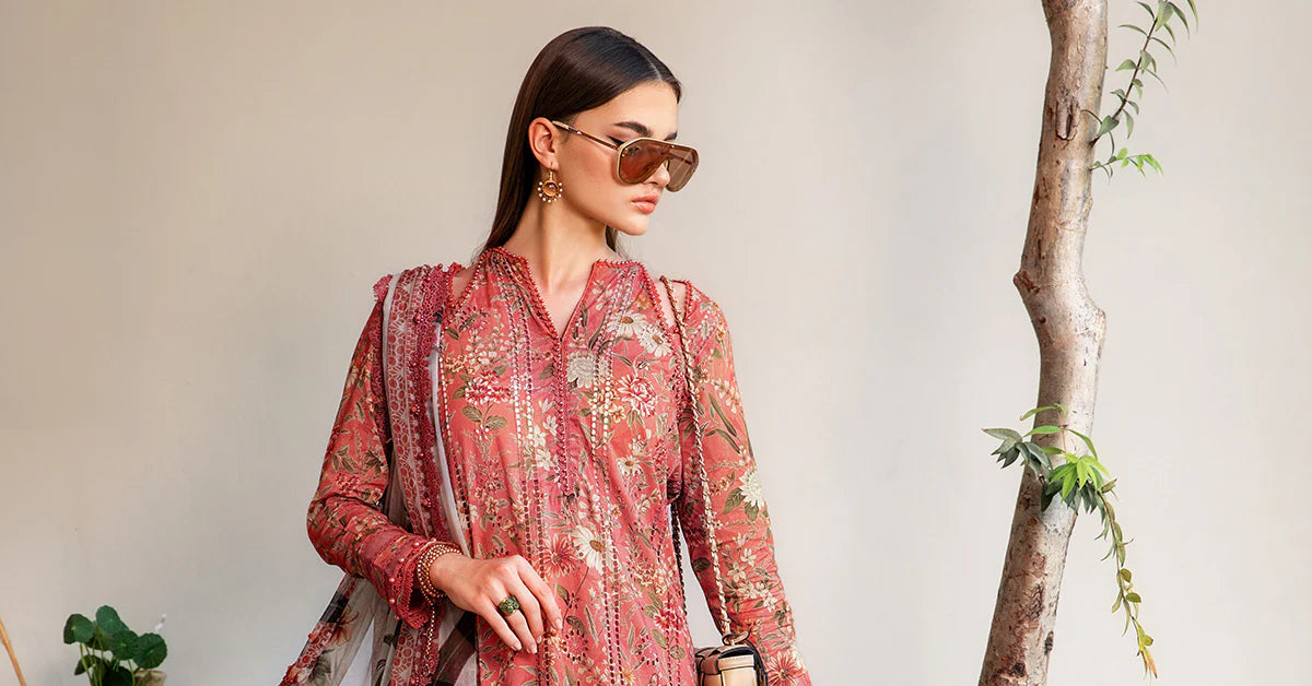 M.PRINTS | 3 PIECE | PRINTED LAWN SUIT | MPT-2508-A