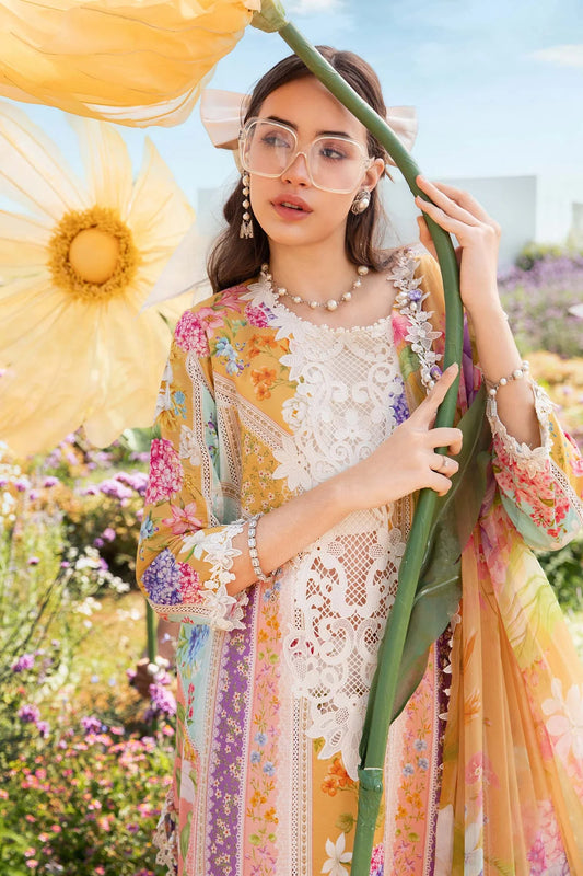M.PRINTS | 3 PIECE | PRINTED LAWN SUIT | MPT-2509-A
