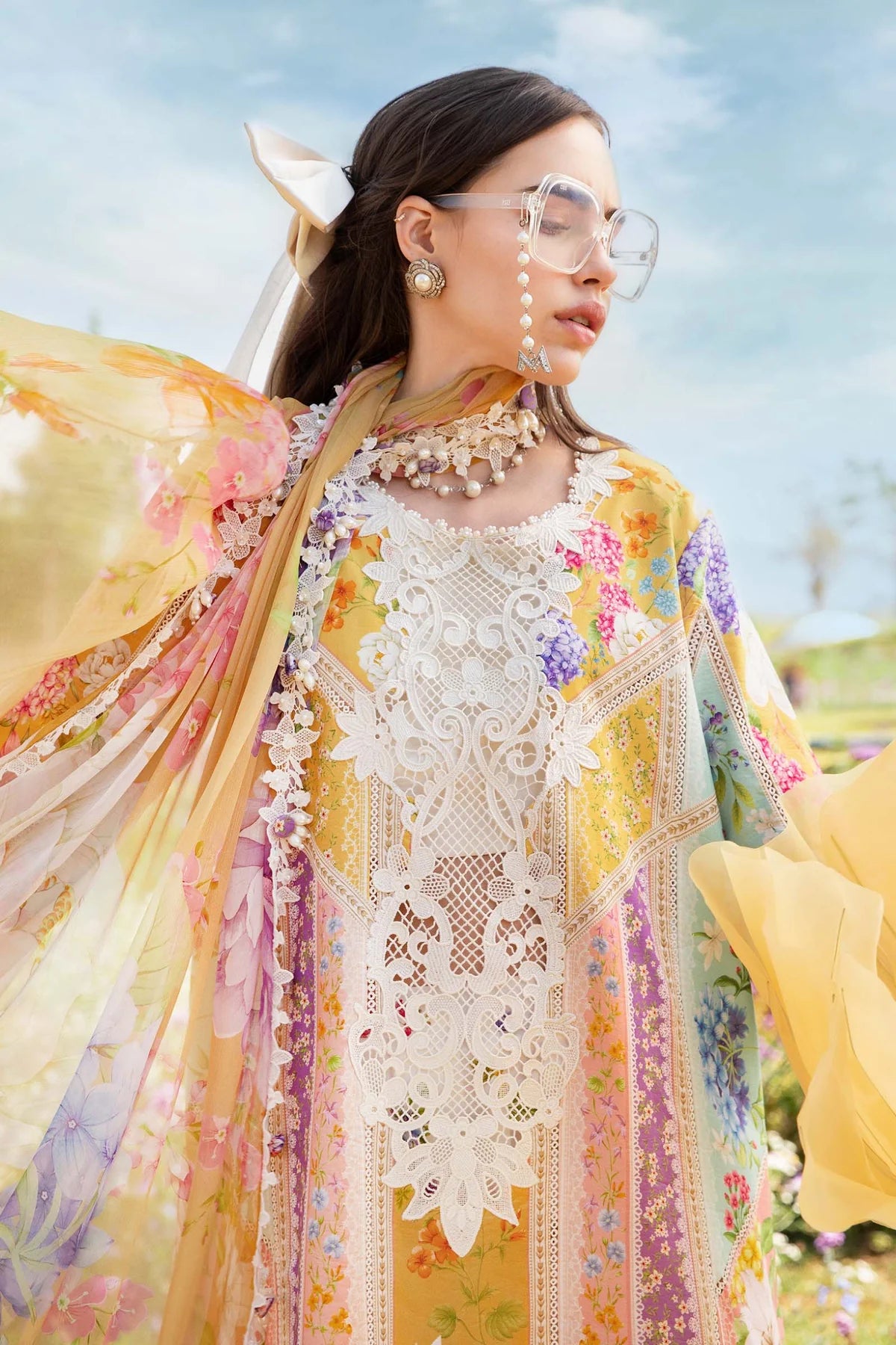 M.PRINTS | 3 PIECE | PRINTED LAWN SUIT | MPT-2509-A