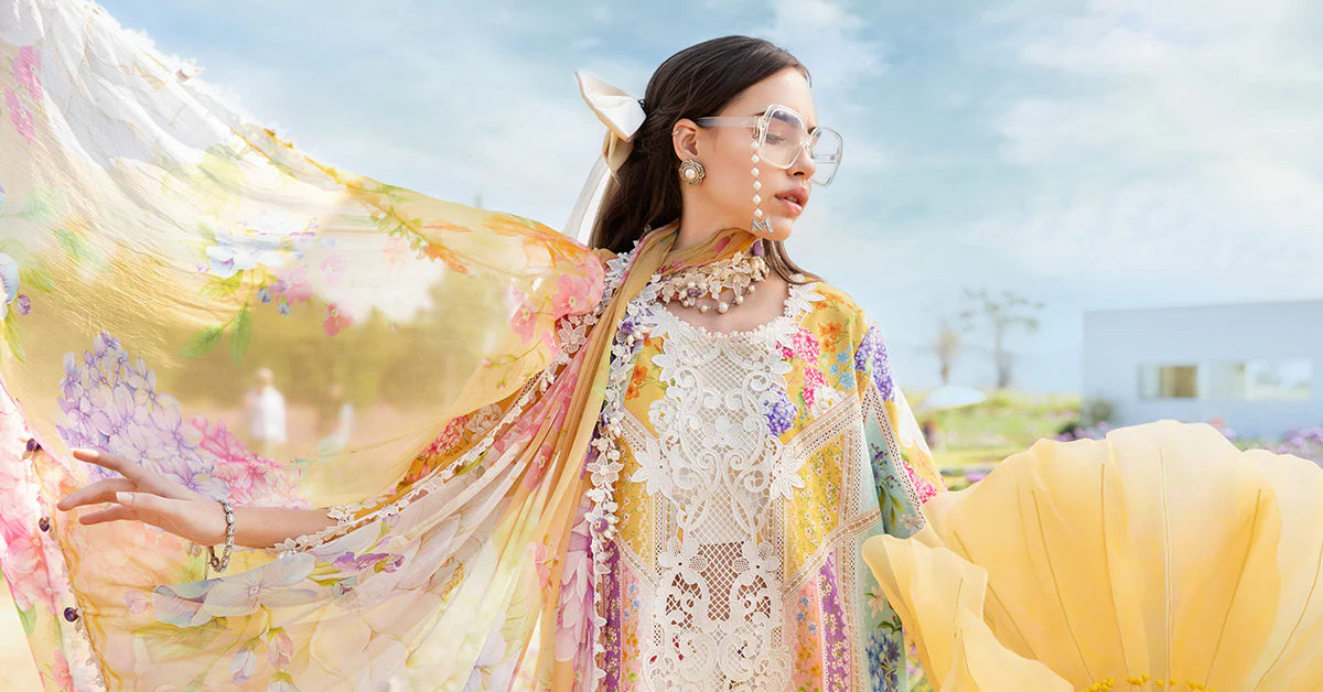 M.PRINTS | 3 PIECE | PRINTED LAWN SUIT | MPT-2509-A