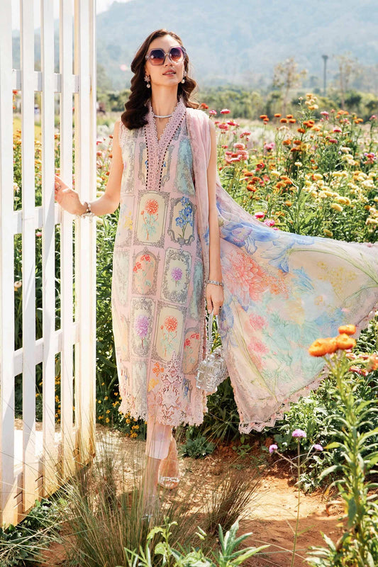 M.PRINTS | 3 PIECE | PRINTED LAWN SUIT | MPT-2511-A