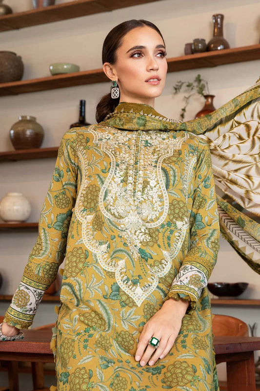 M.PRINTS | 3 PIECE | PRINTED LAWN SUIT | MPT-2513-B